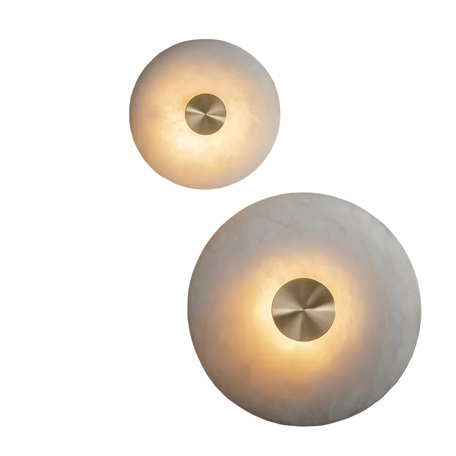 Wandlampe aus Naturmarmor – Elegantes Design mit Messing | Perfekt für Wohnzimmer & Schlafzimmer
