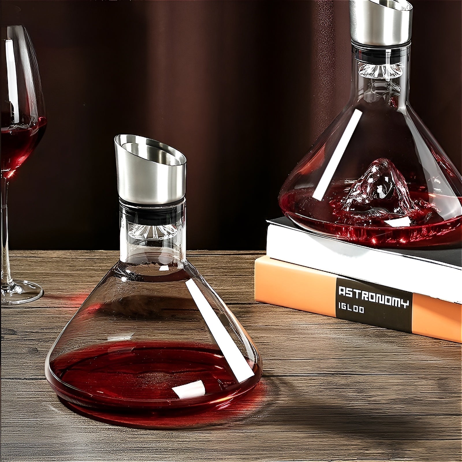 Separator Luxus-Rotweinkaraffe - Transparenter Nordischer Weinspender Karaffe mit mehreren Fassungsvermögen Trinkgefäß