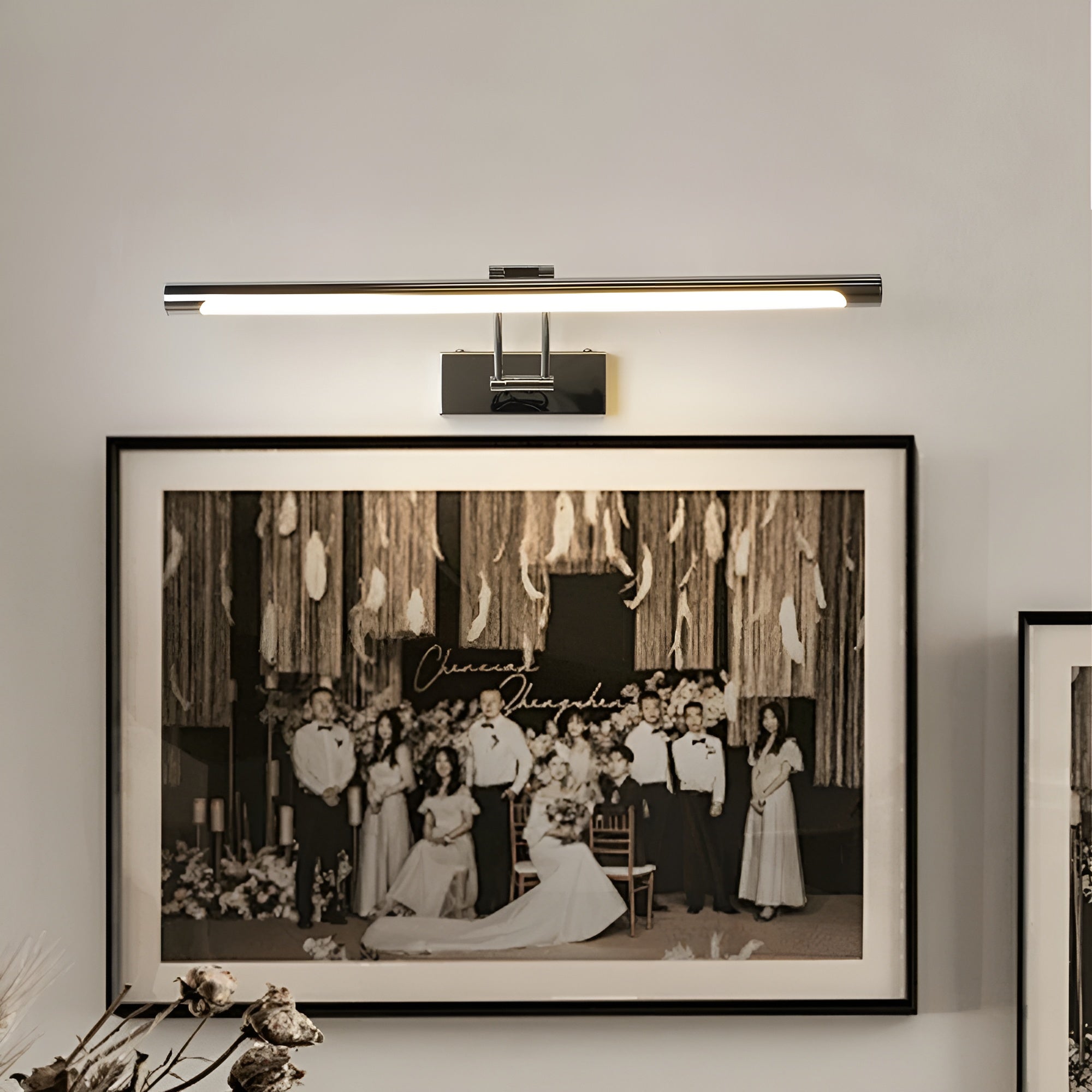 Wandleuchte Innen – Modernes Wandlicht in Schwarz oder Silber | Ideal über dem Spiegel