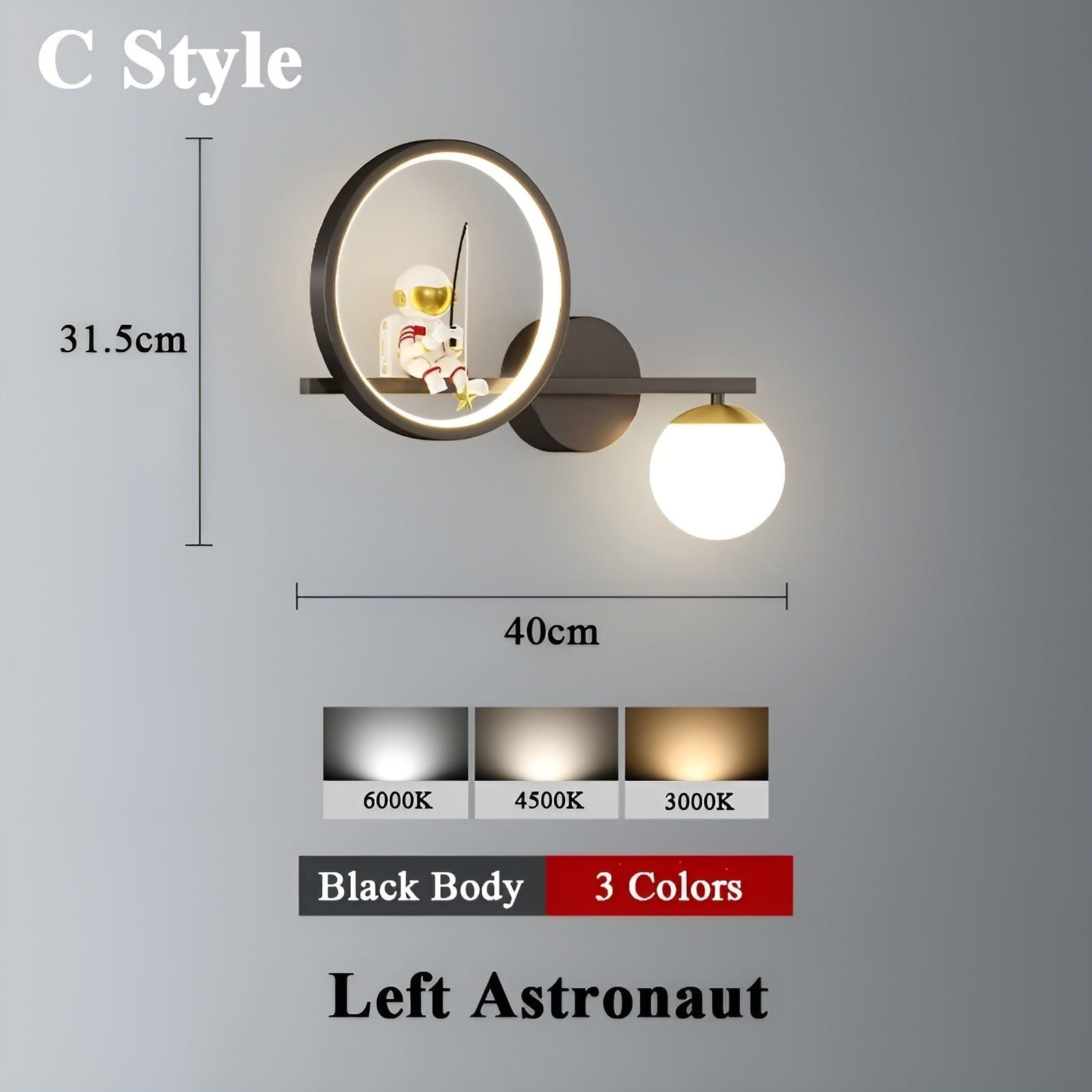 AstroGlow Lamp - Moderne Kinder Sternenhimmel-Projektor LED-Wandlampe Elegare