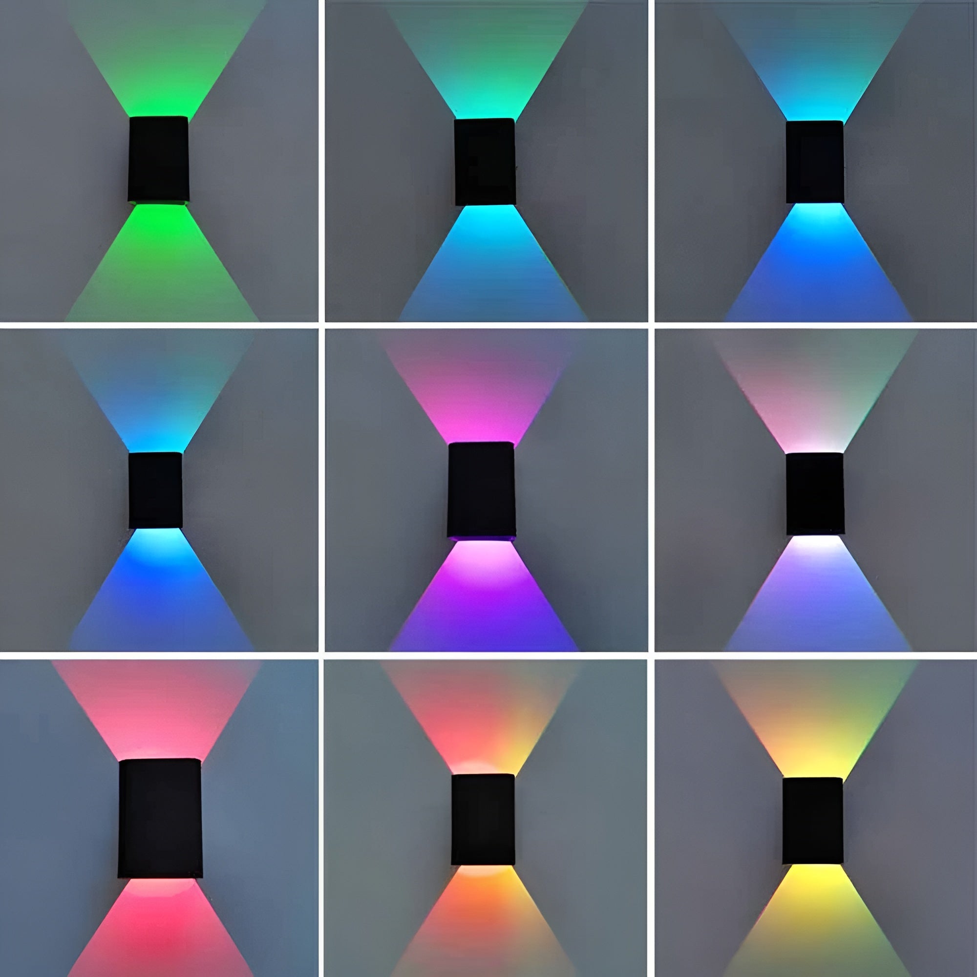 LED-Wandleuchte mit RGB-Licht – Stimmungsvolle Up-Down Wandbeleuchtung mit Fernbedienung