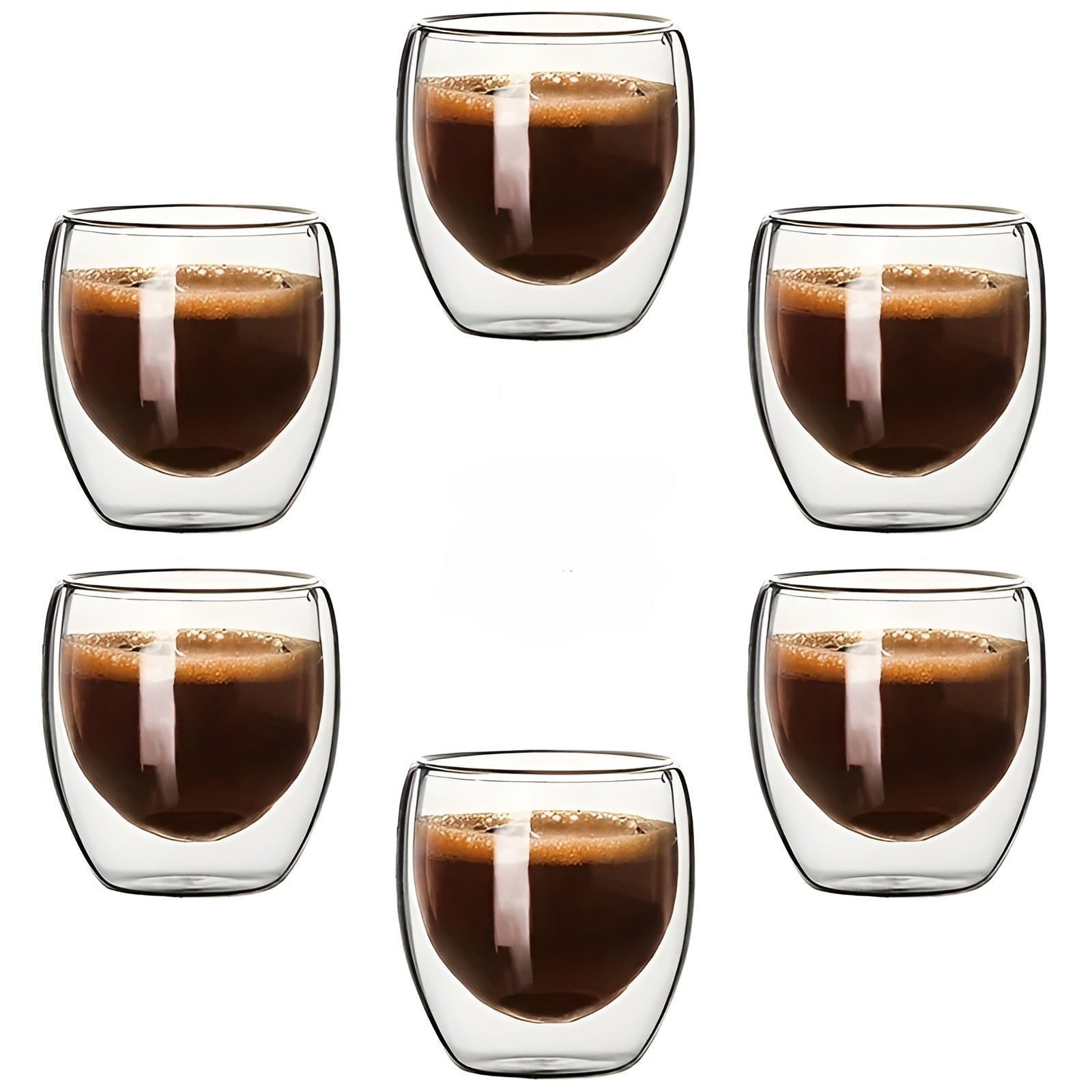 Doppelwandiges Glas – Hitzebeständig und Transparent | Handgefertigte Mini-Tee- und Whiskeygläser