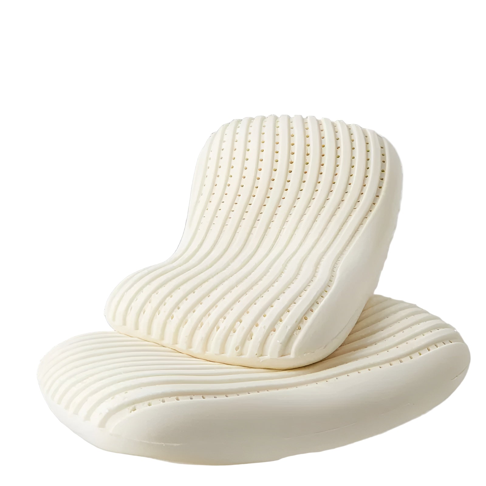 Baumwollbezug Naturlatex-Kissen – Ergonomisches Nackenstützkissen | Atmungsaktiv & für Seiten-/Rückenschläfer