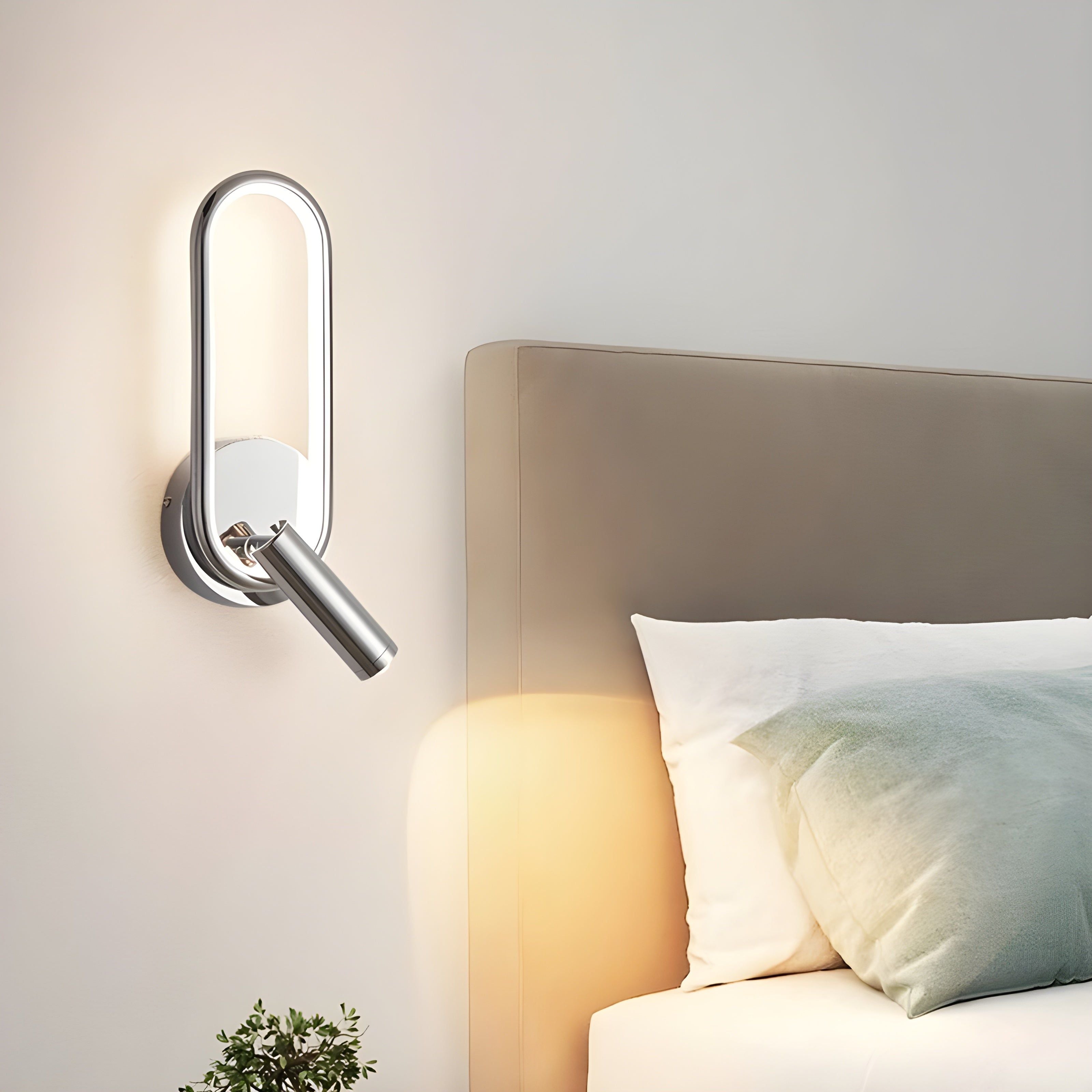 SpotGlow Lampe - Minimalistische Metall Design Wandleuchte