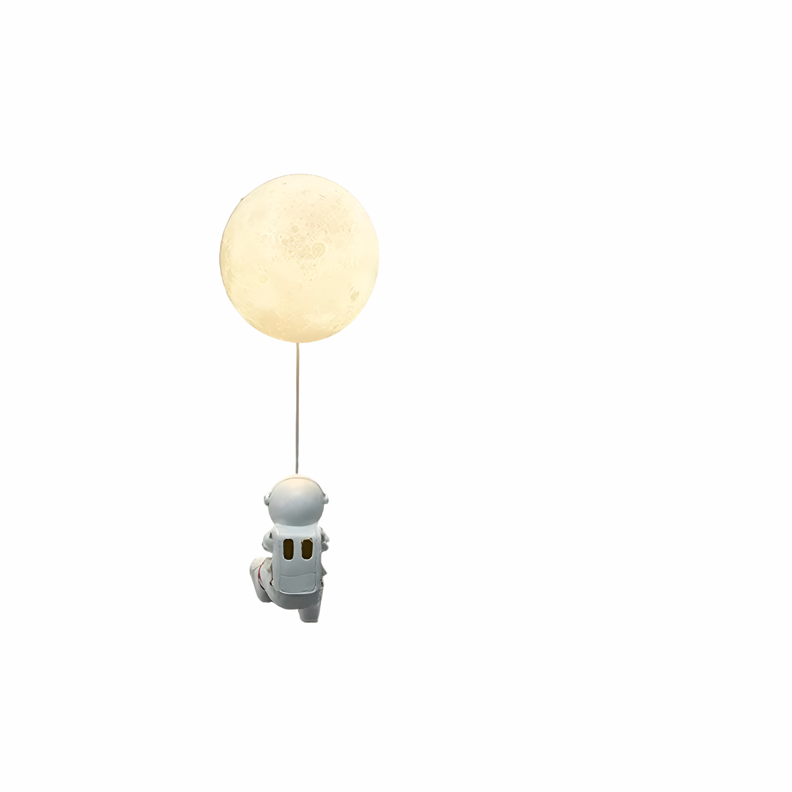 Astronauten-Wandlampe – Dekorative Lampe mit Planet & Glaskugel | Perfekt fürs Kinderzimmer & Nachttisch