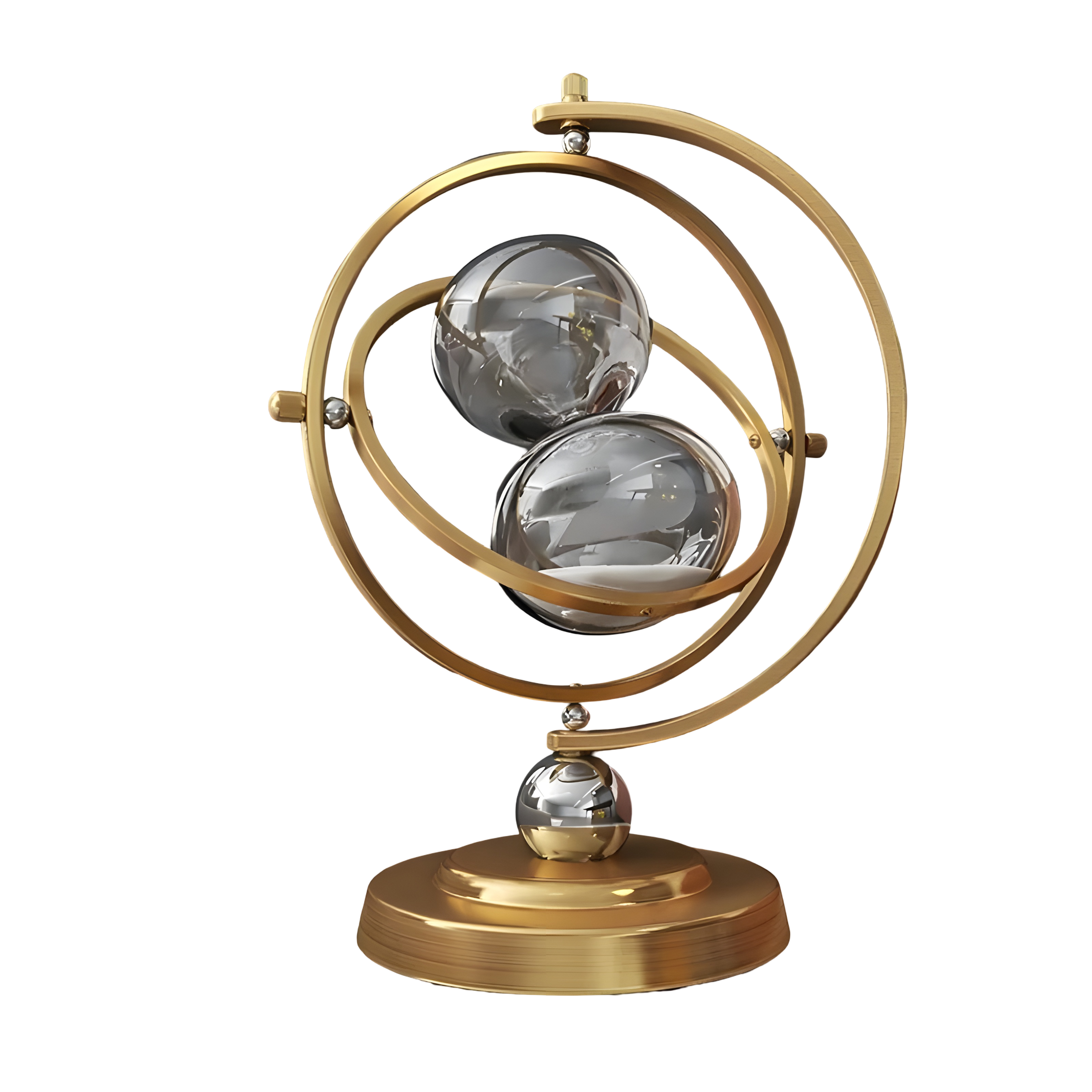 Sanduhr im Globus-Design – Vintage Look, Antikstil für Wohnzimmer oder Büro
