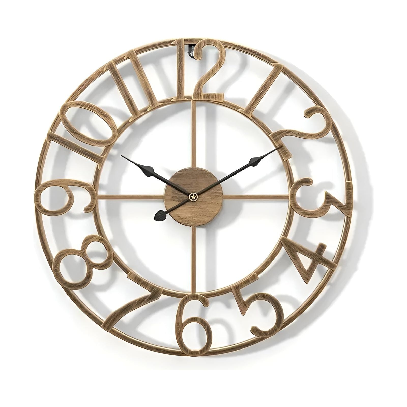 RetroTime Clock - Retro-Digital-Wanduhr aus Metall Elegare