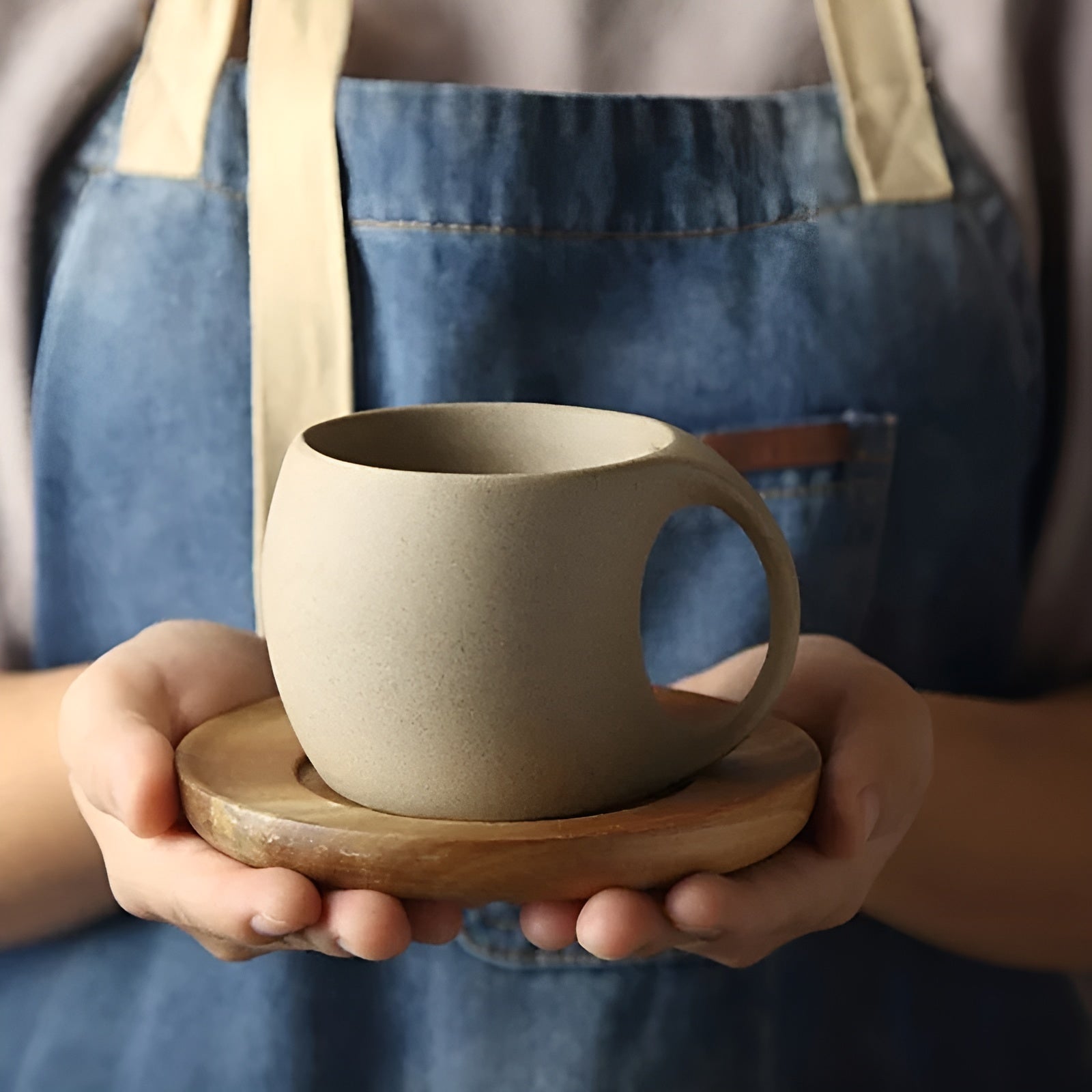 Vintage Kaffeetasse mit Untertasse – Keramik | Stilvoll & Dekorativ für Zuhause