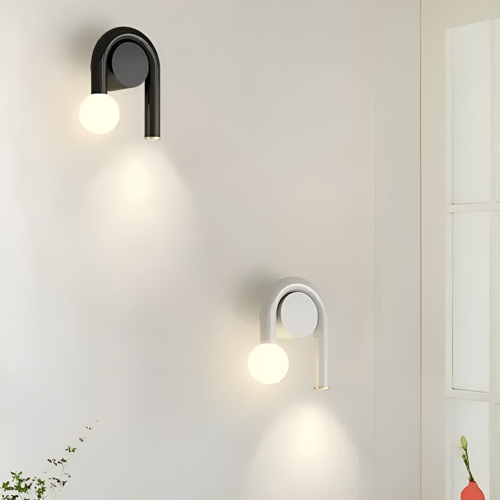 LED Wandleuchte in U-Form – Modernes Design | Dekorative Beleuchtung für Wohnzimmer & Schlafzimmer