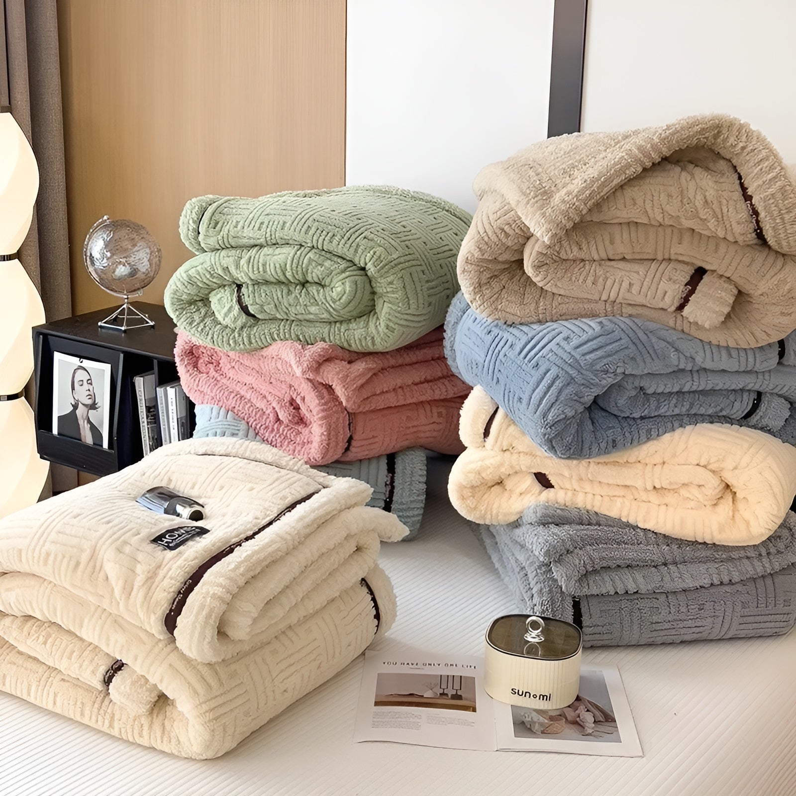 Flauschige Fleece-Decke – Weich und Atmungsaktiv | Warmes Plaid für Sofa und Bett