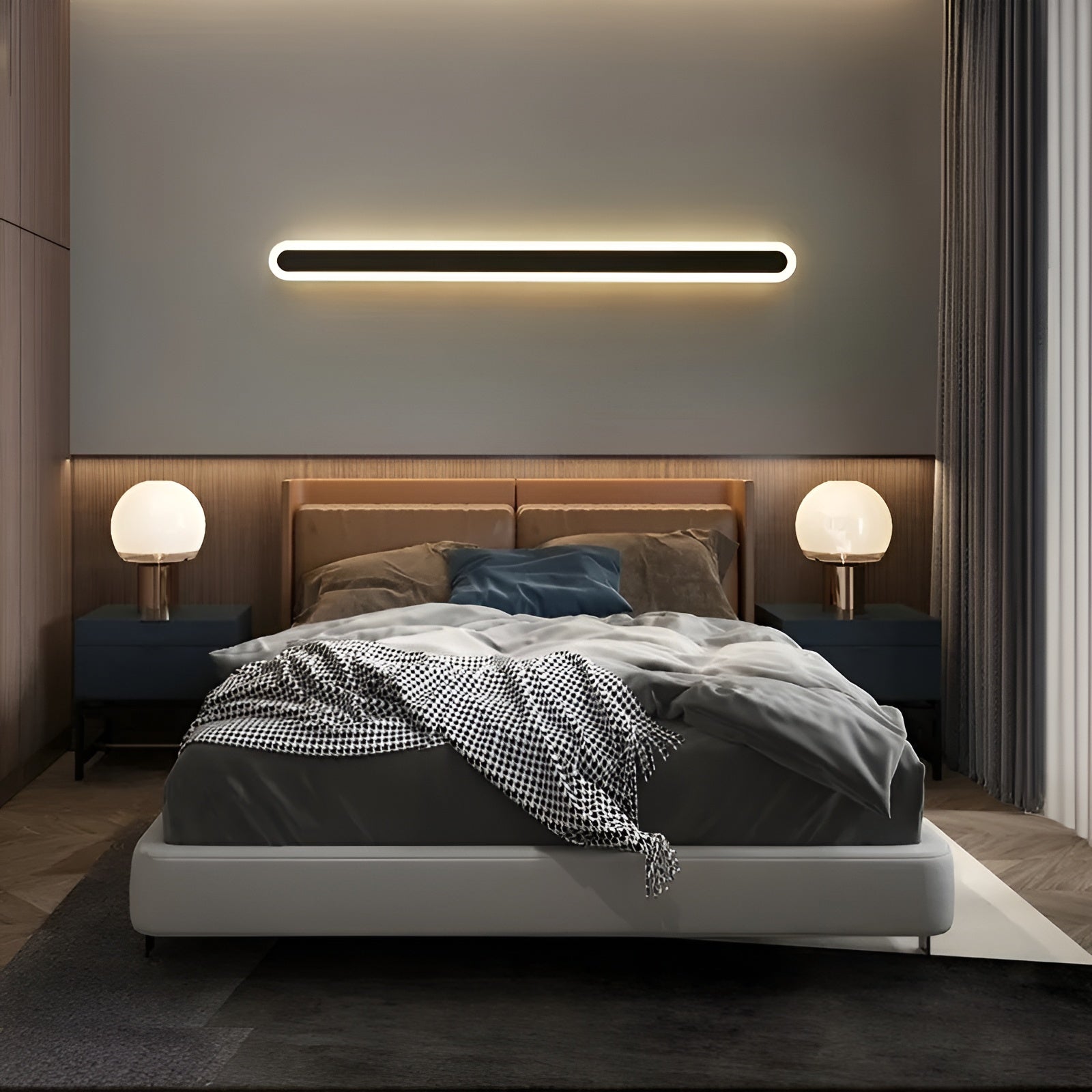 Moderne Wandlampe im Skandi-Stil – Schlankes LED-Design | Perfekt für Schlafzimmer, Wohnzimmer & Flur