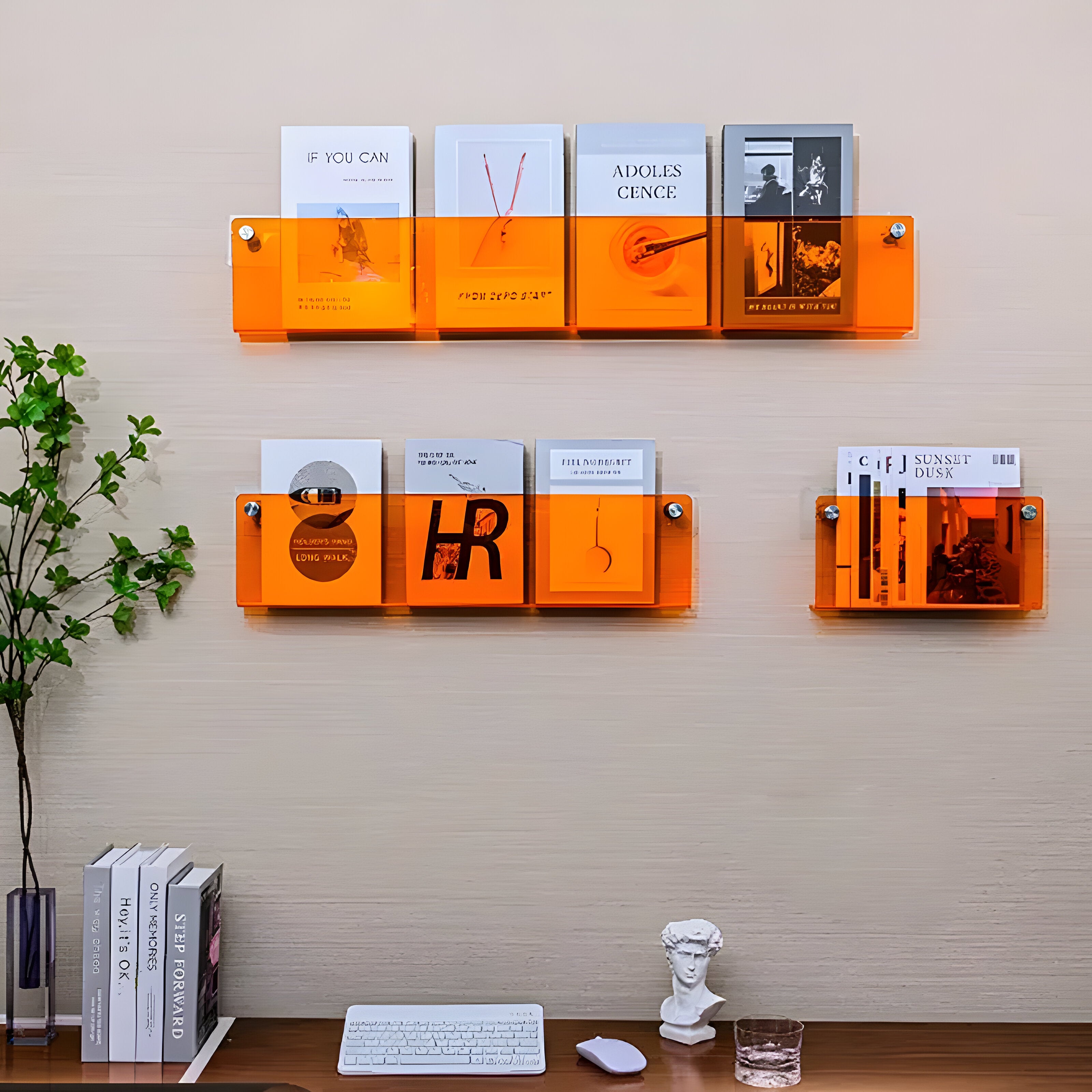 BrightShelf Rack – Modernes Acryl-Wandregal