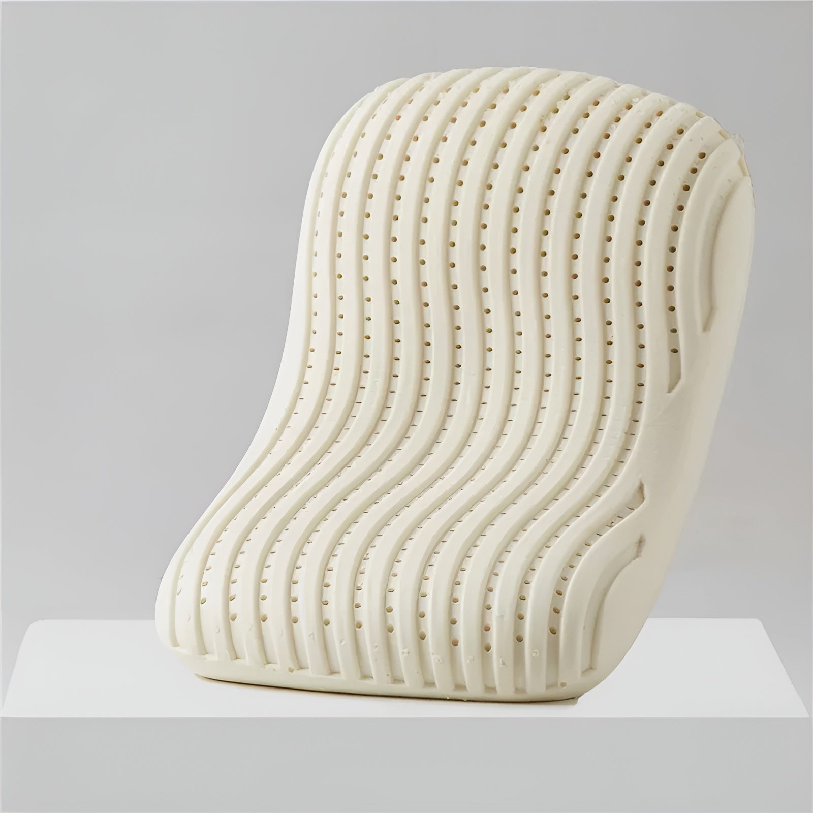 Baumwollbezug Naturlatex-Kissen – Ergonomisches Nackenstützkissen | Atmungsaktiv & für Seiten-/Rückenschläfer