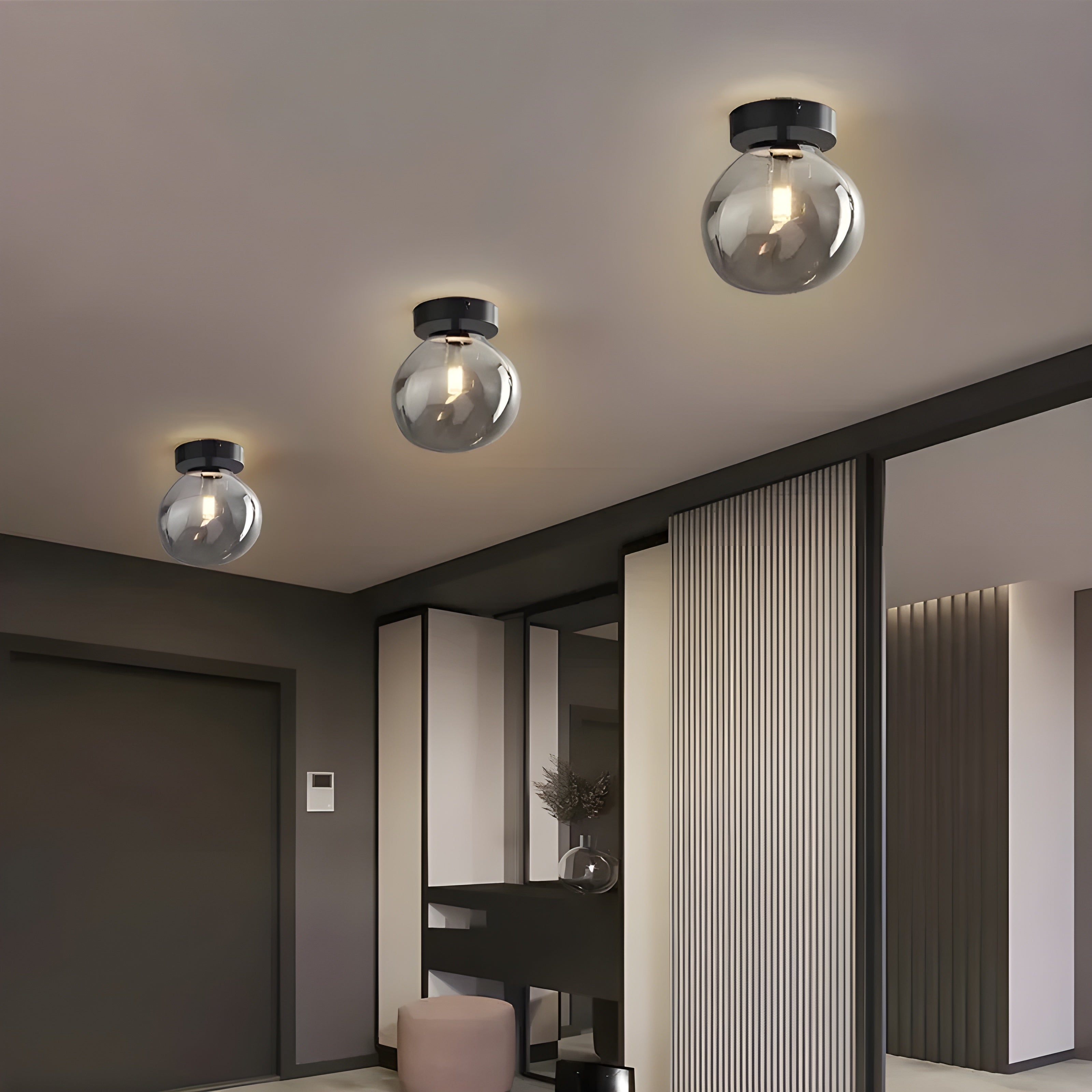LustroCeil Light - Minimalistische Glas-Deckenleuchte