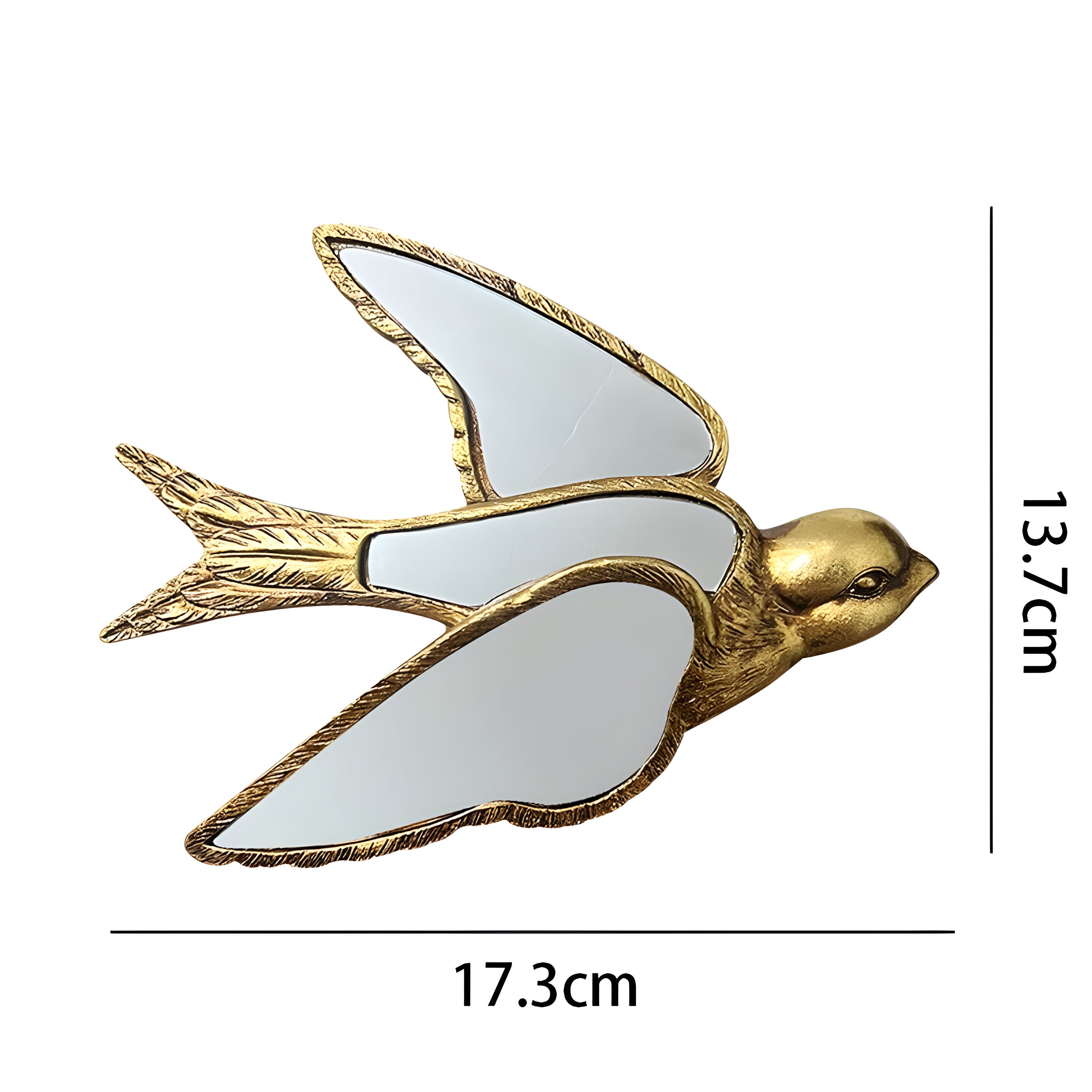GildedWings Spiegel – Dekorativer Vintage Waldspiegel