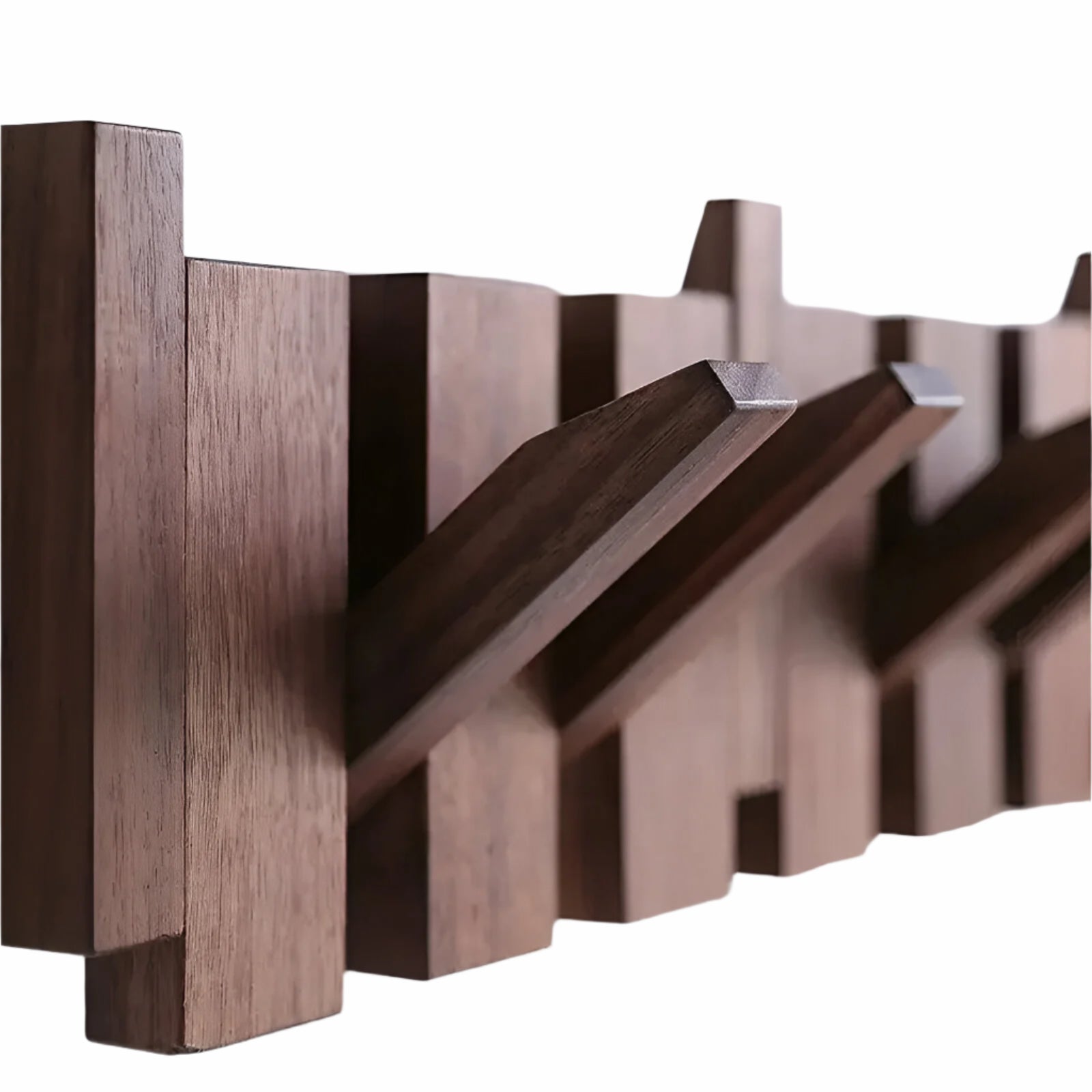 Holz-Wandhaken im Tastatur-Stil – Kreatives Design  | Ideal für Flur oder Tür