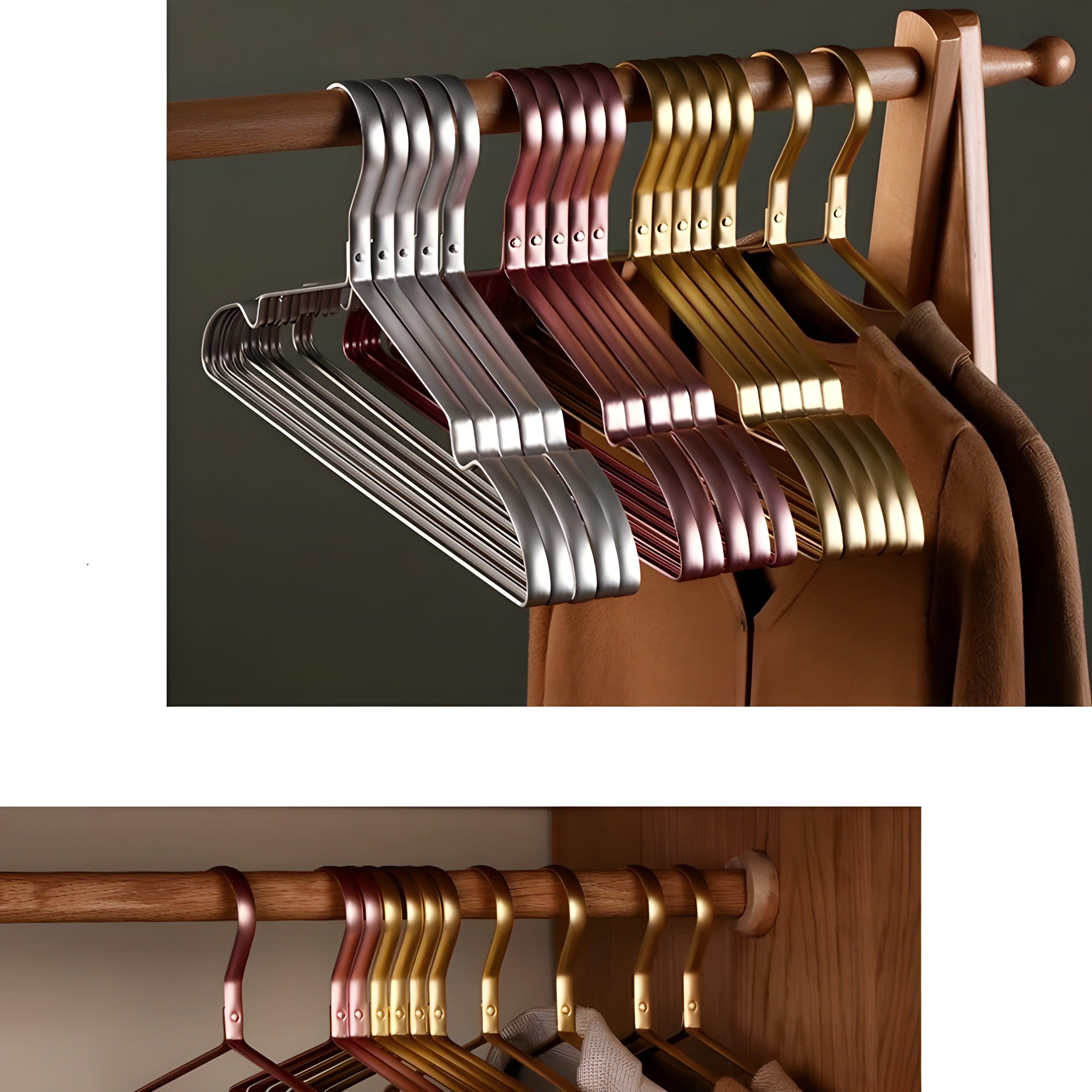 CozyRack Hanger - Langlebiger Matter Metallbügel