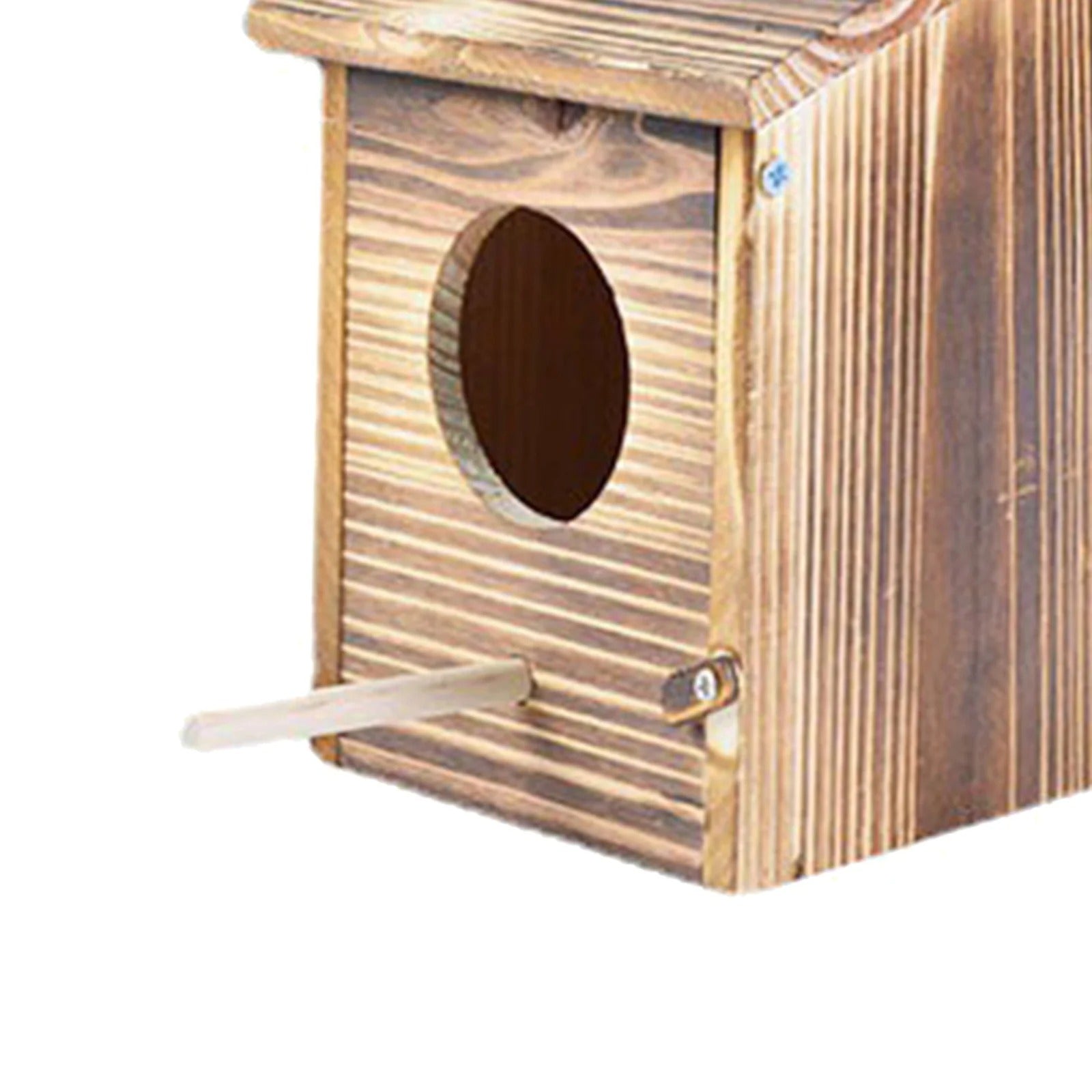 WoodHollow Nest - Wetterfestes Holz hängendes Vogelnest