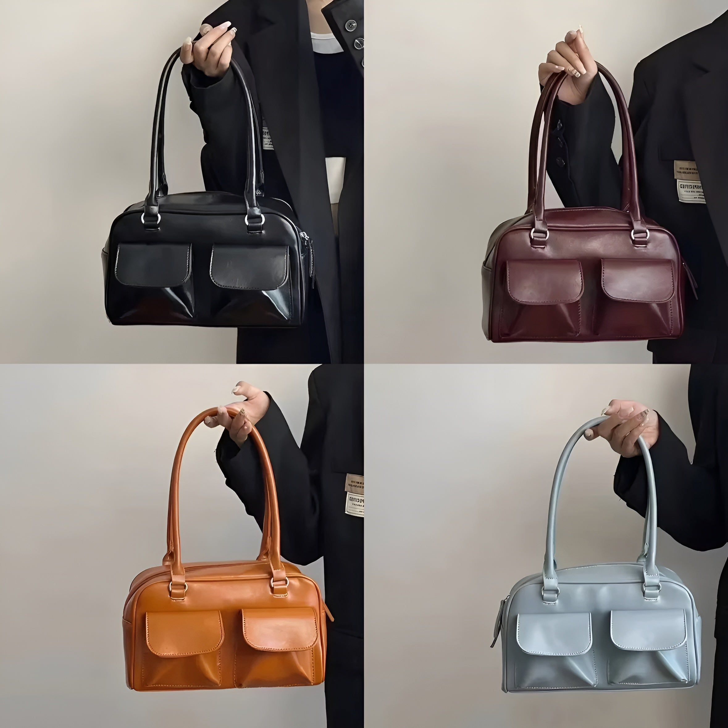 Gabriella Bag - Vintage Ledertasche für die Schulter Elegare