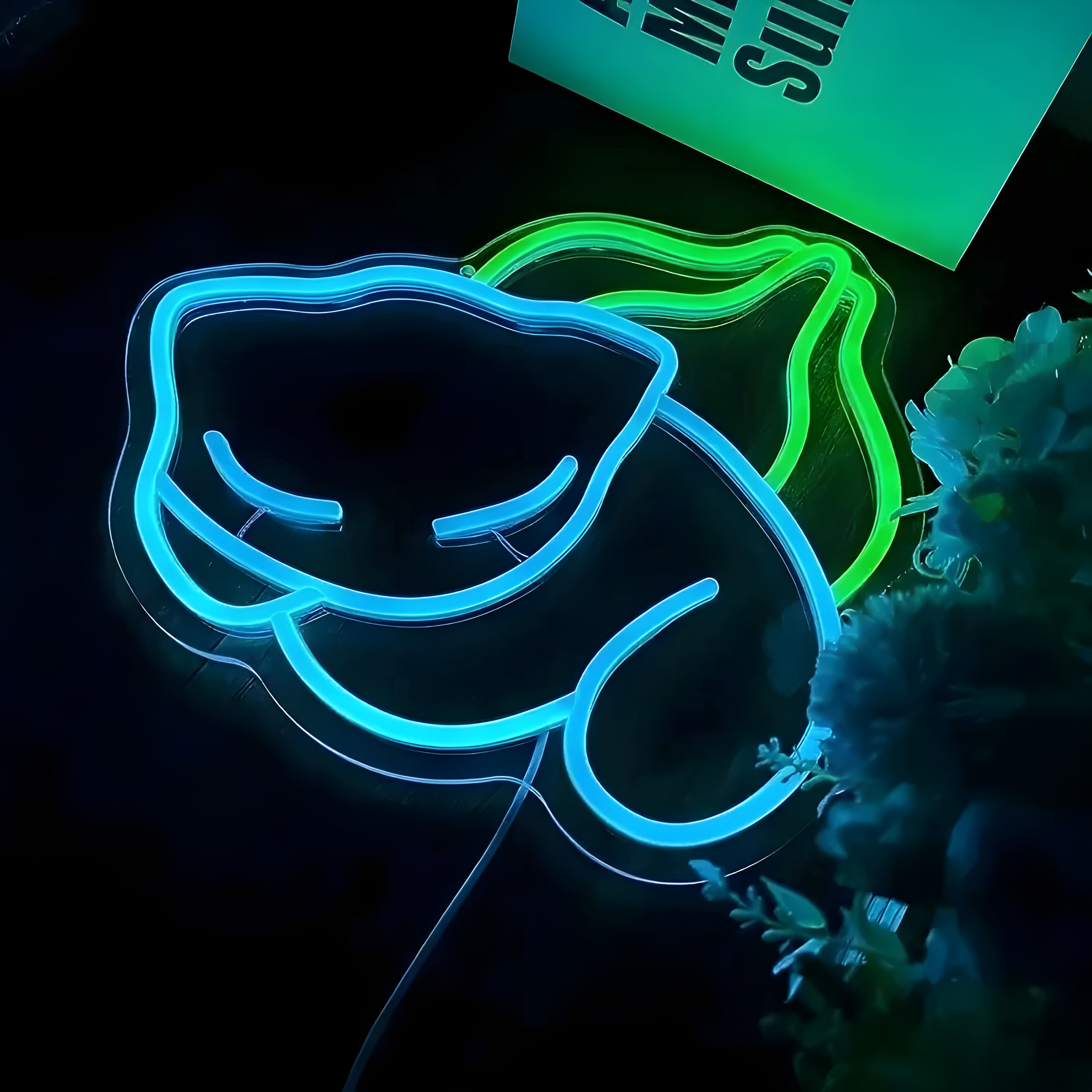 VibeGlow Light - Einstellbare USB-betriebene Neon-Wandleuchte