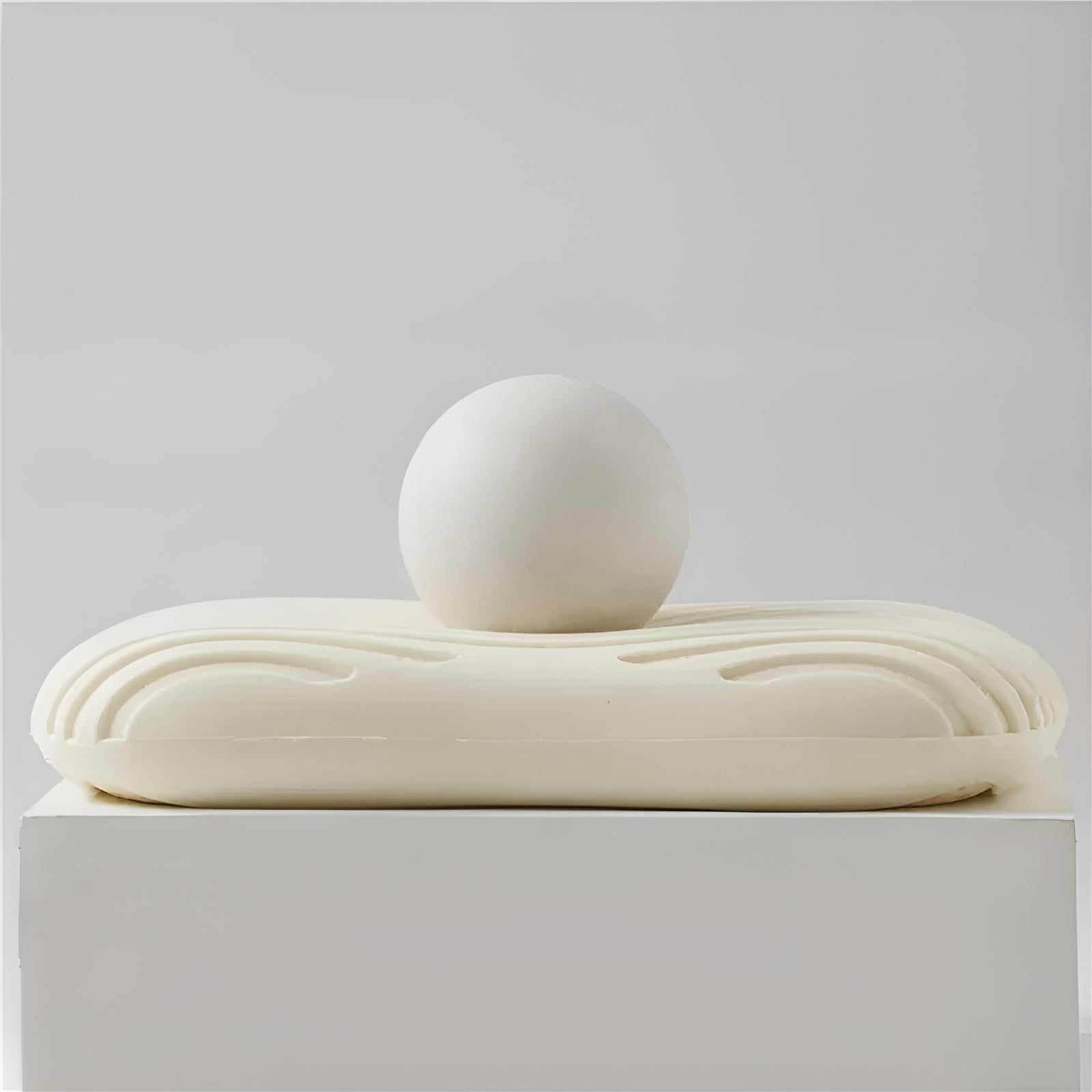 Baumwollbezug Naturlatex-Kissen – Ergonomisches Nackenstützkissen | Atmungsaktiv & für Seiten-/Rückenschläfer