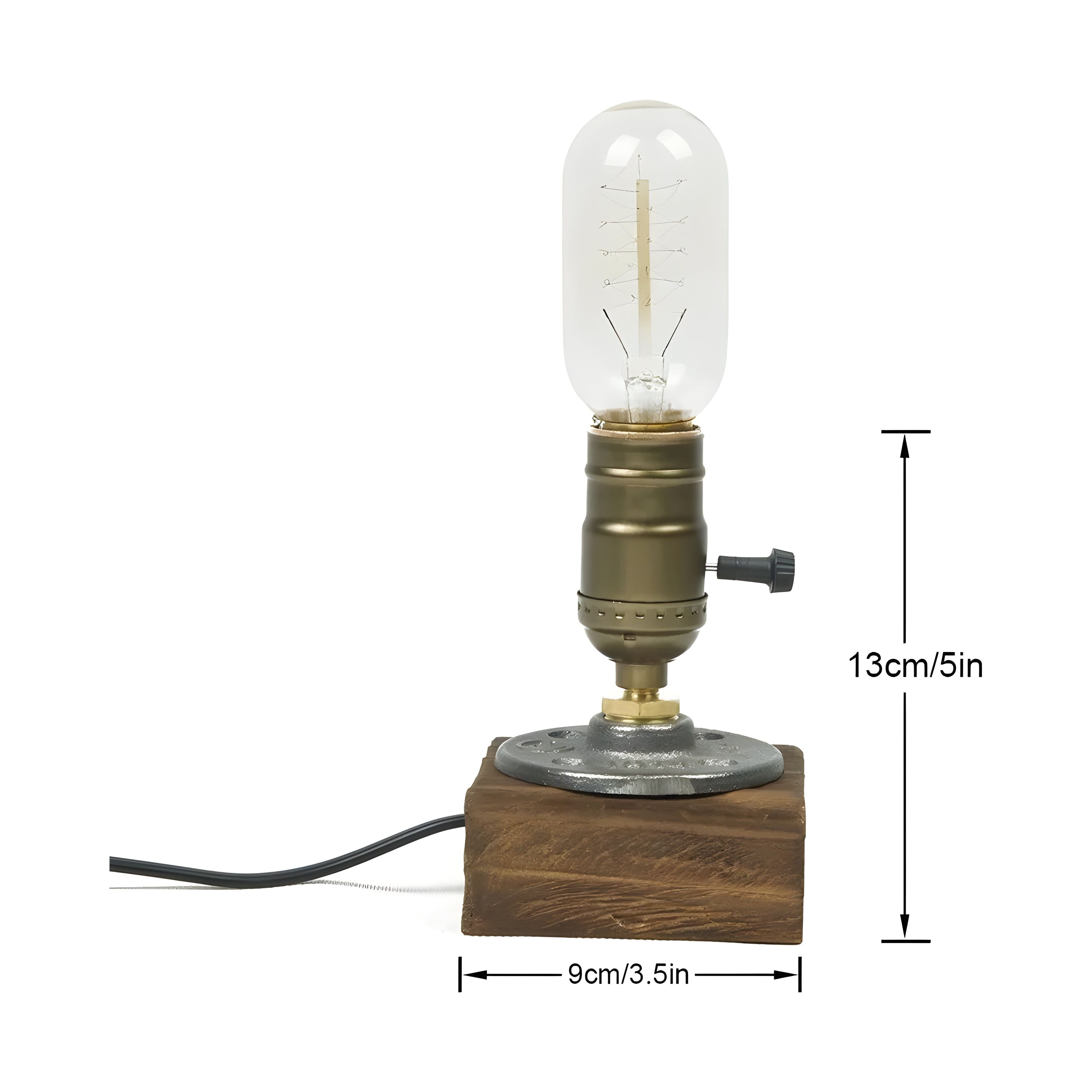 RetroGlow Lamp - Retro LED Tischleuchte mit Schalter