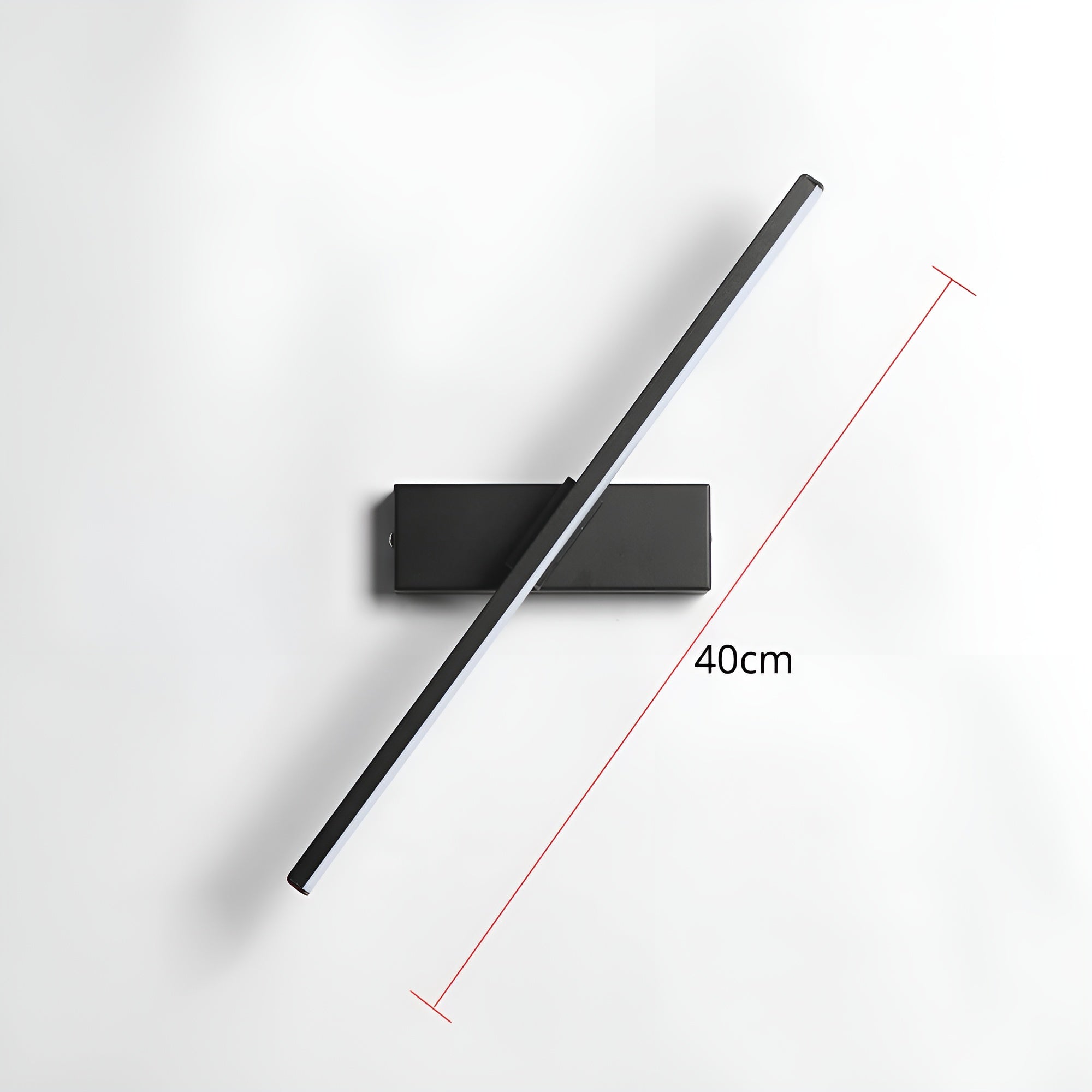 Einfache 330°-LED-Wandleuchte – Drehbar und flexibel | Aluminium-Innenleuchte für Betten und Nachttische