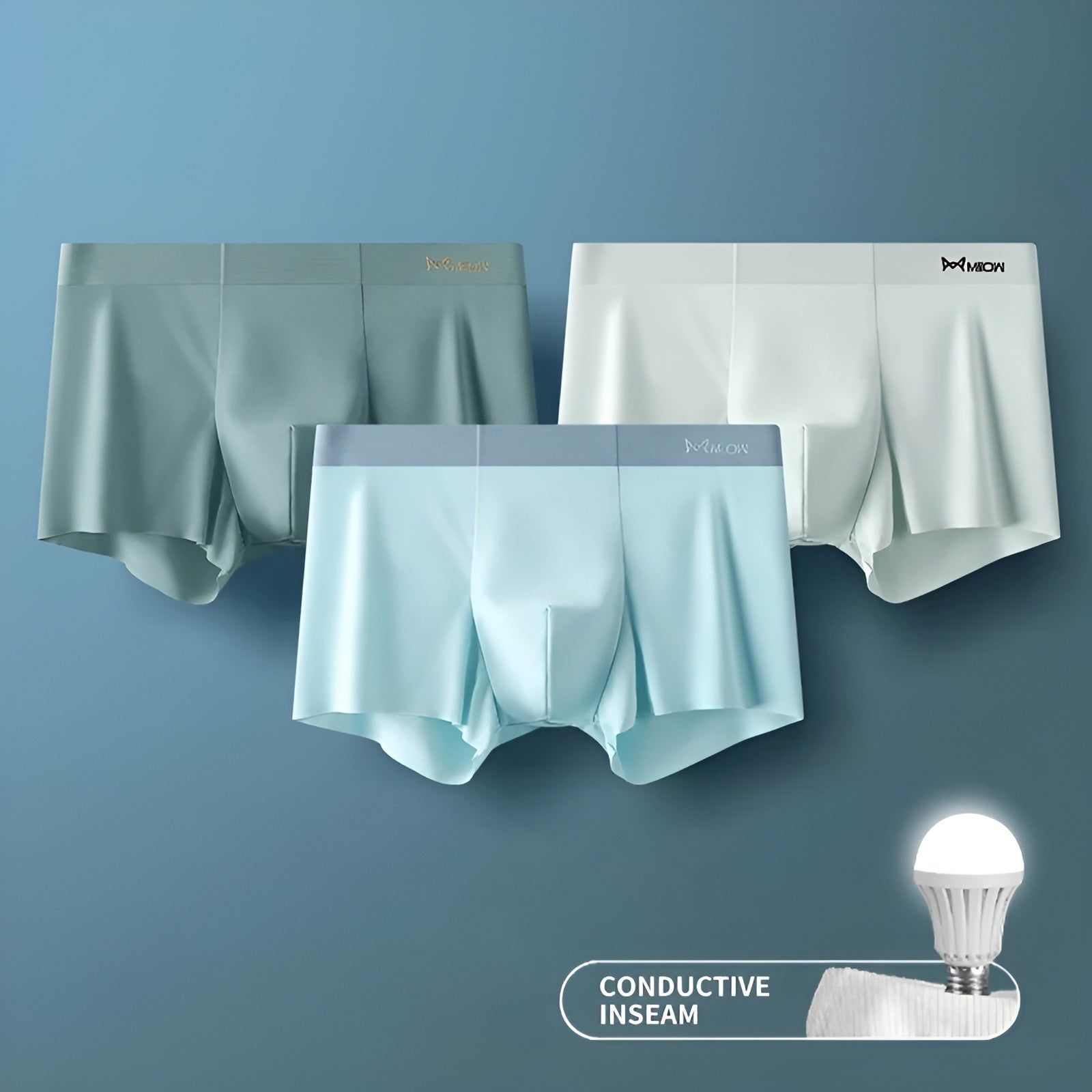 Elias Unterwäsche - Nahtlose 3er-Pack Boxer Shorts Elegare