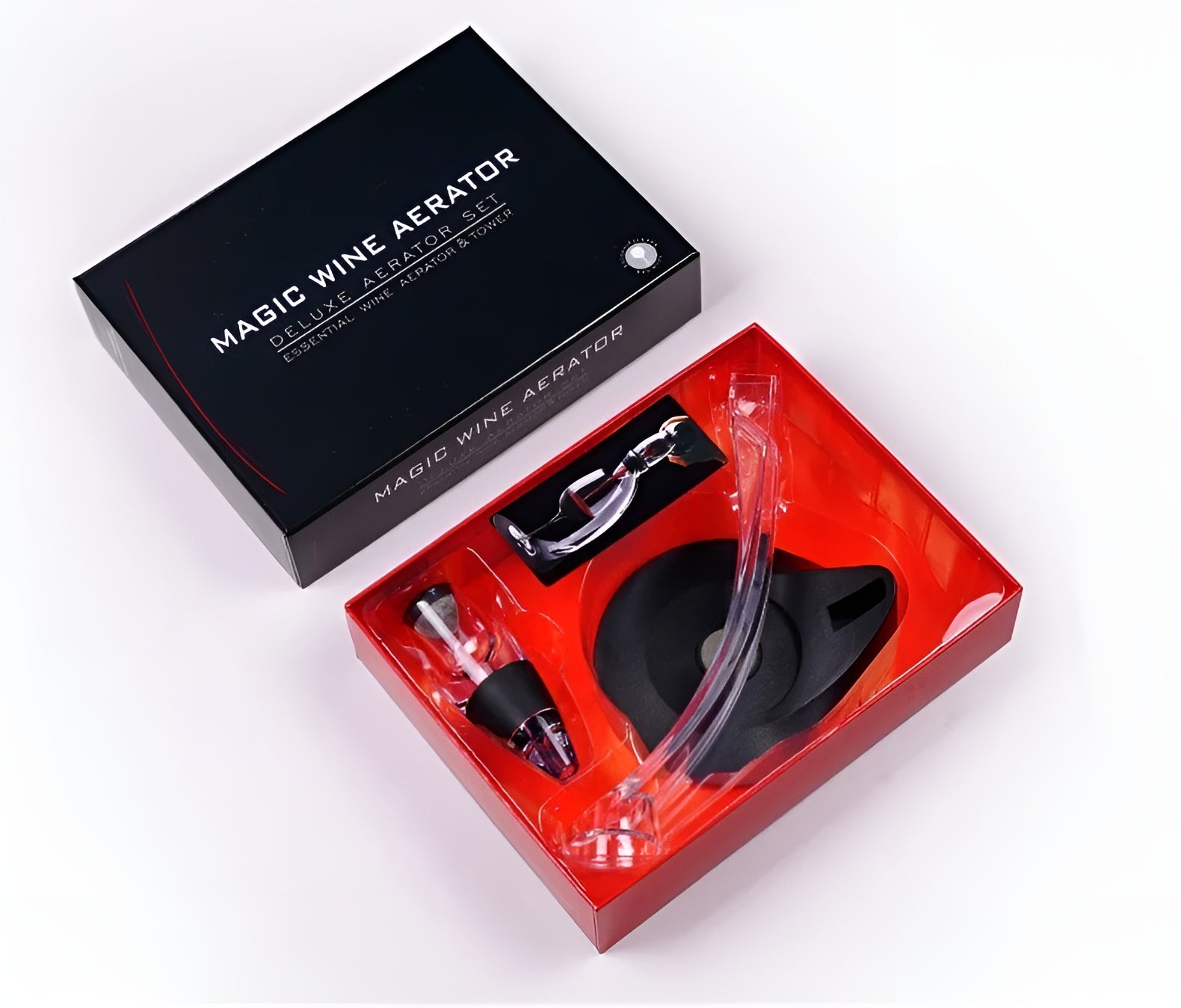 Weindekanter mit Filter – Professioneller Ausgießer für Rotwein | Schneller Belüfter für Zuhause & Bar