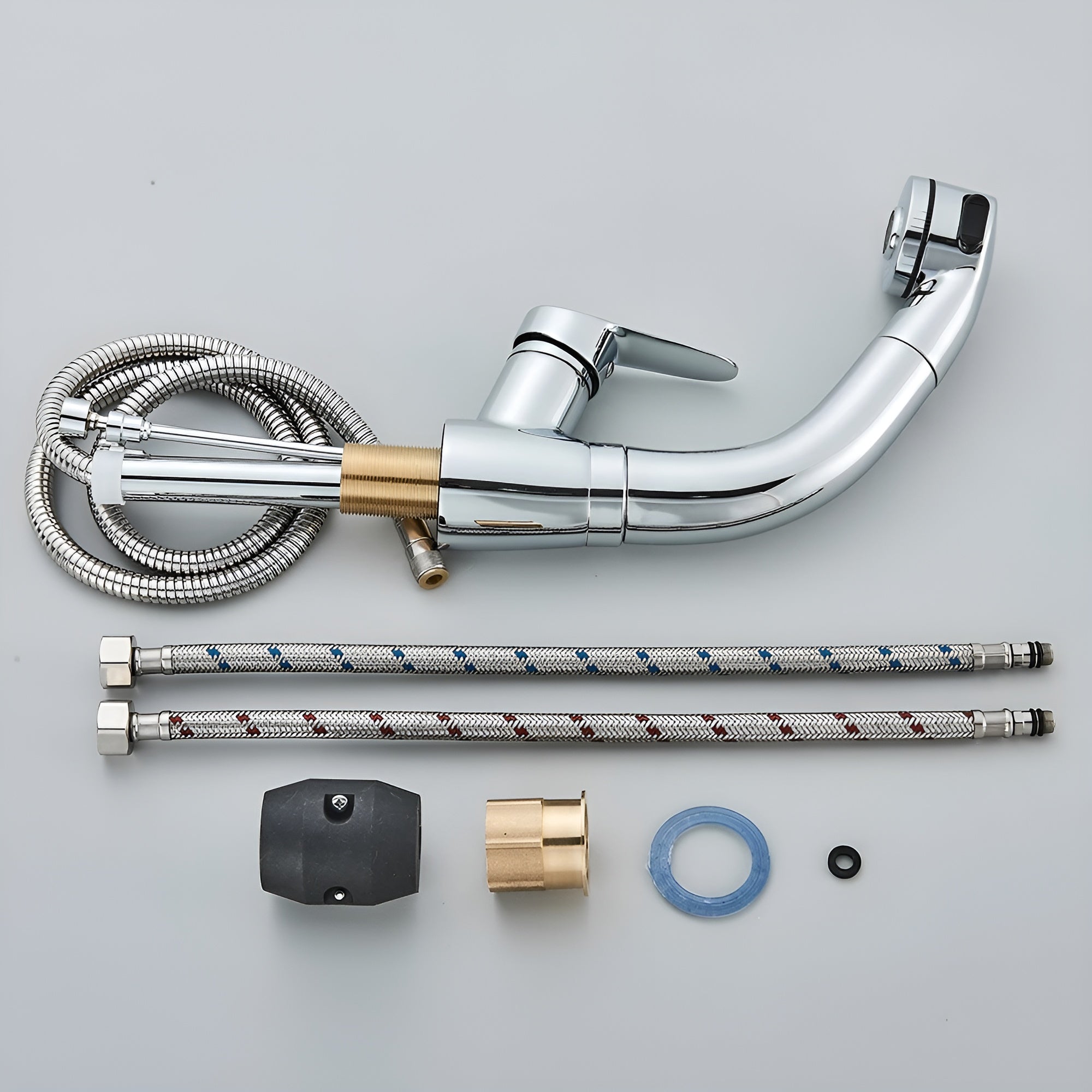 Ausziehbarer Wasserhahn – Flexibel und Elegant | Verstellbarer Küchen- oder Badarmatur