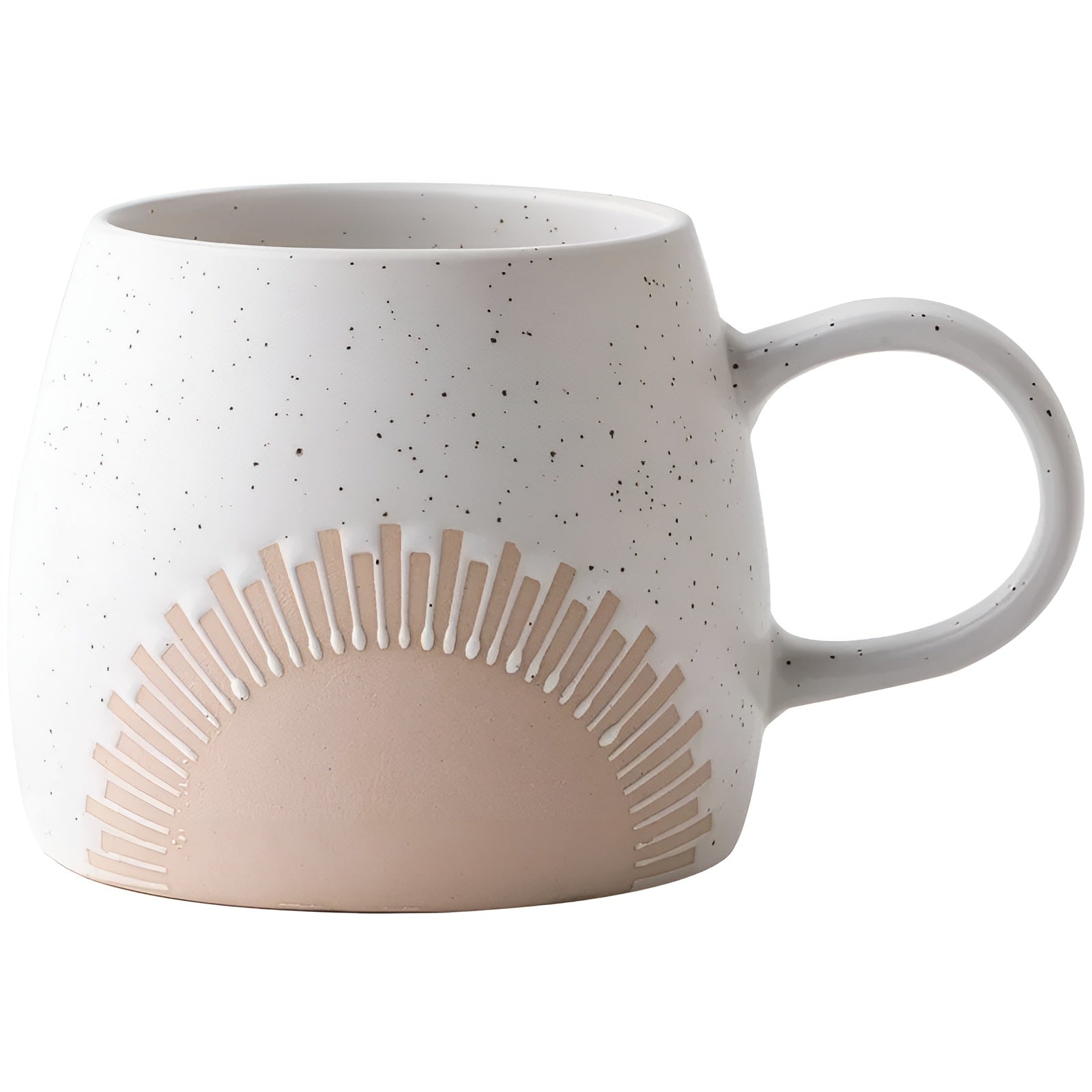 Keramik Kaffeetasse – Japanisches Vintage-Design | Große Teetasse für Zuhause & Büro