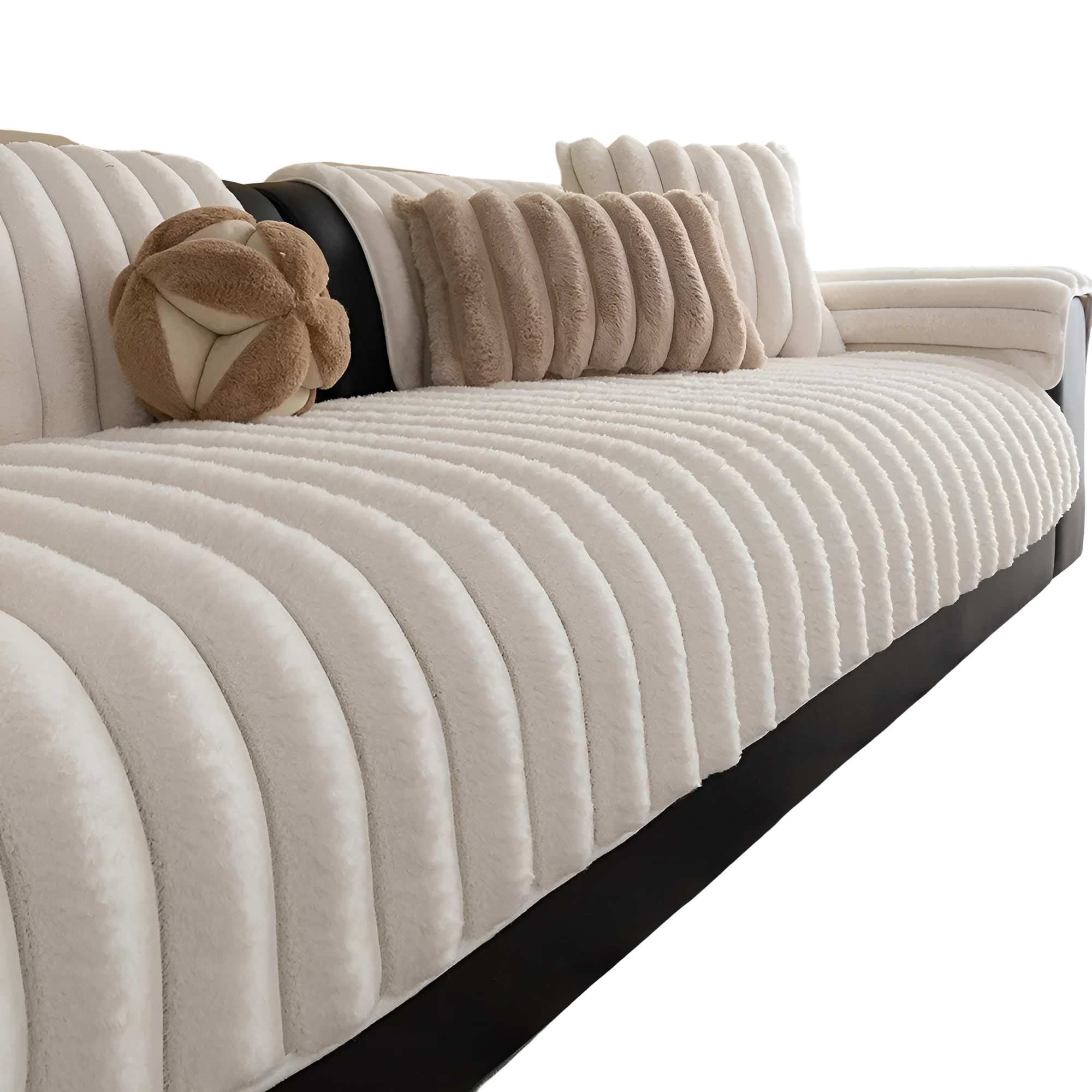 Warme Sofa-Decke aus Plüsch – Dick, Rutschfest und Kratzfest | Gemütlicher Schutz für Sofa
