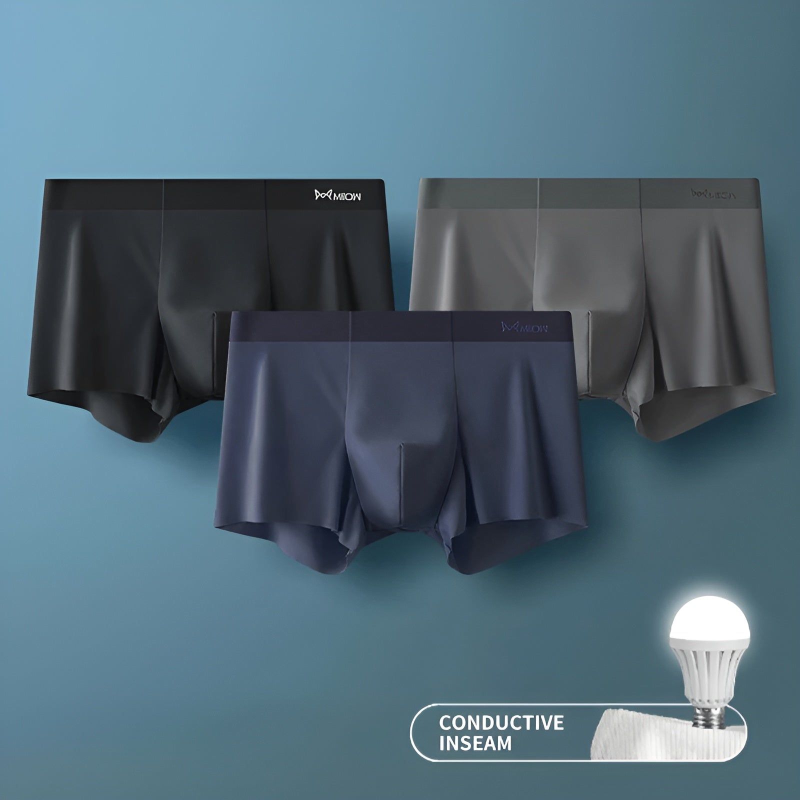 Elias Unterwäsche - Nahtlose 3er-Pack Boxer Shorts Elegare