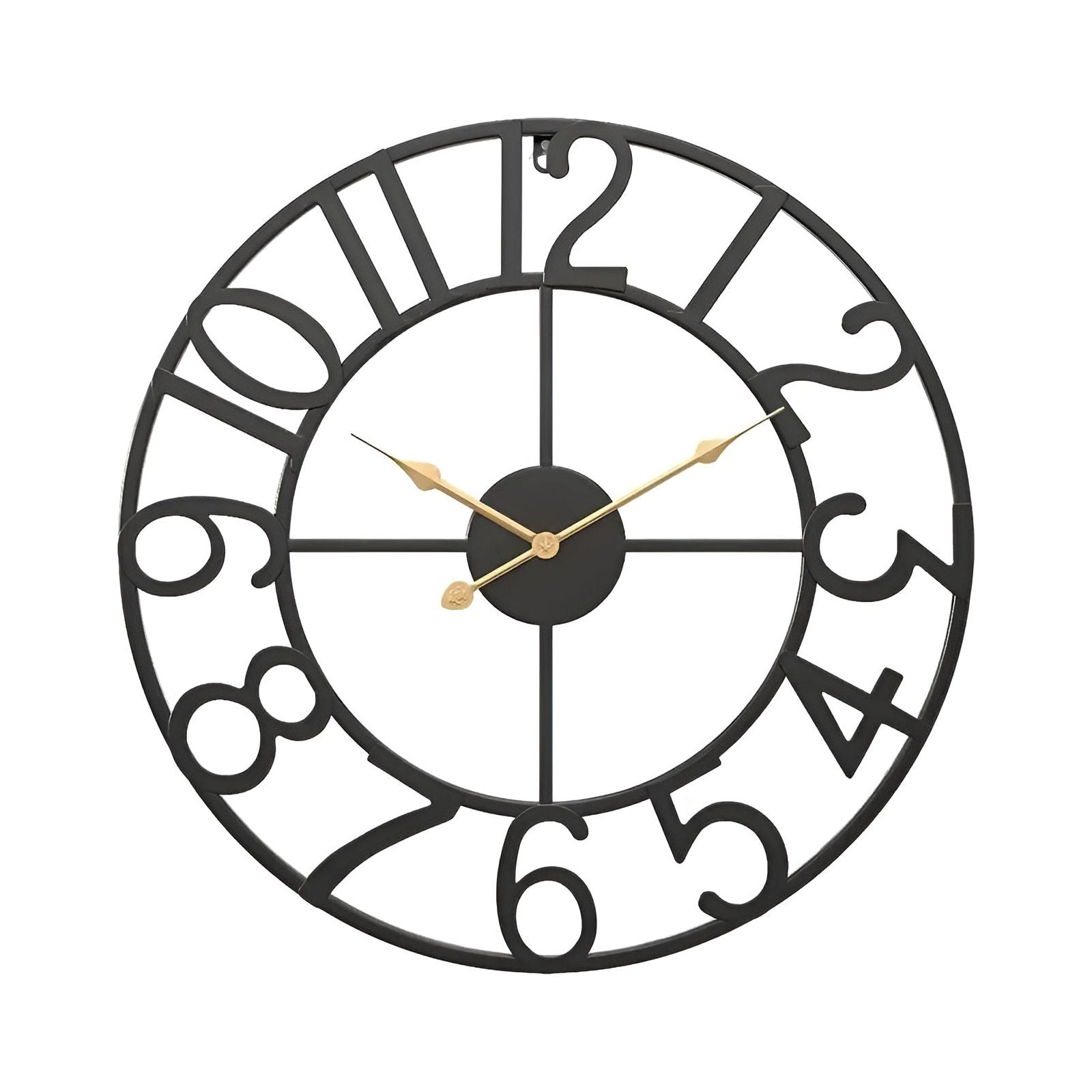 RetroTime Clock - Retro-Digital-Wanduhr aus Metall Elegare