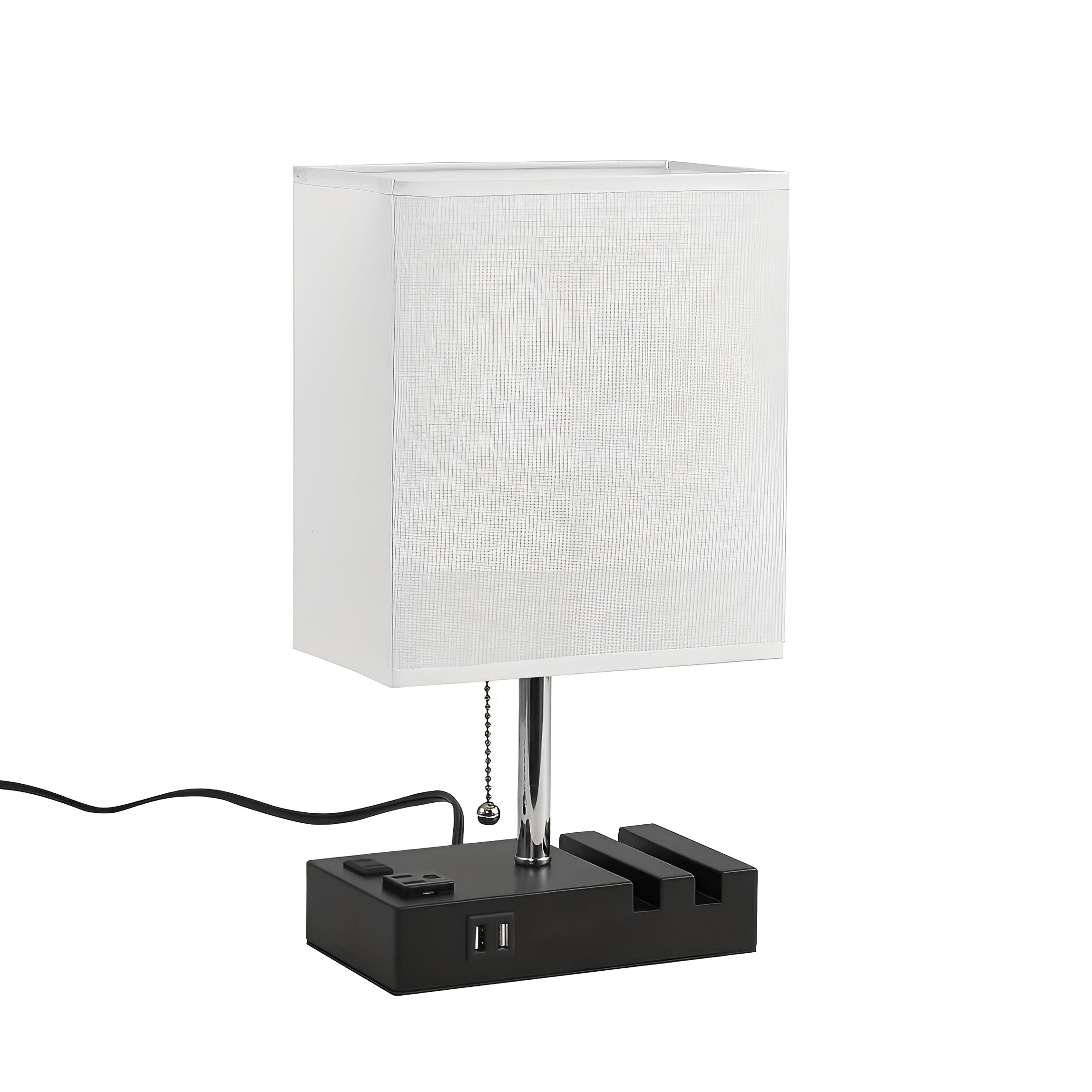 Dekorative Tischlampe mit Dimmer – Kabelloses Laden & Handyhalter | Perfekt für Schlafzimmer & Nachttisch