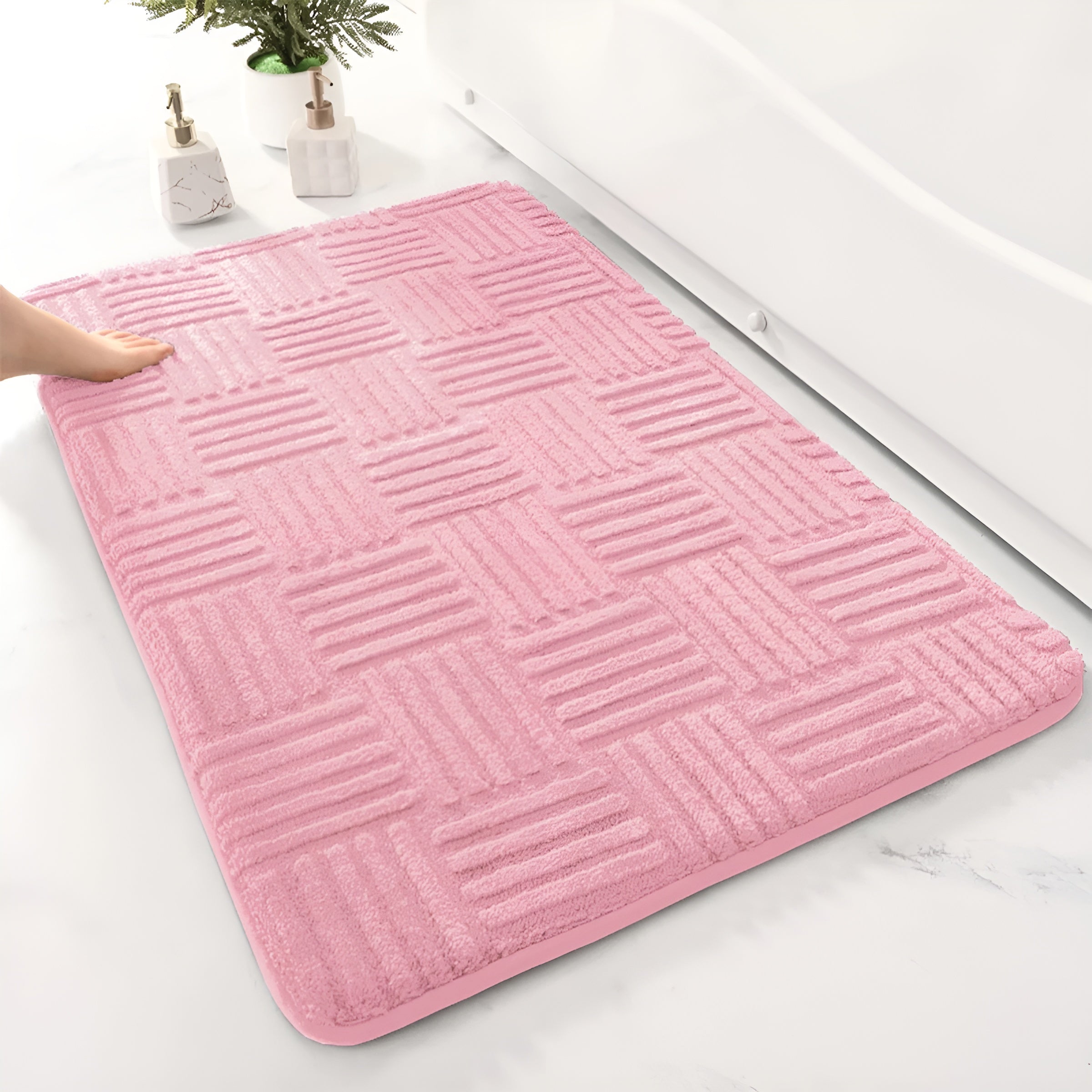 Weiche Badematte – Rutschfest und Saugfähig | Perfekt für Bad, Schlafzimmer & Eingang