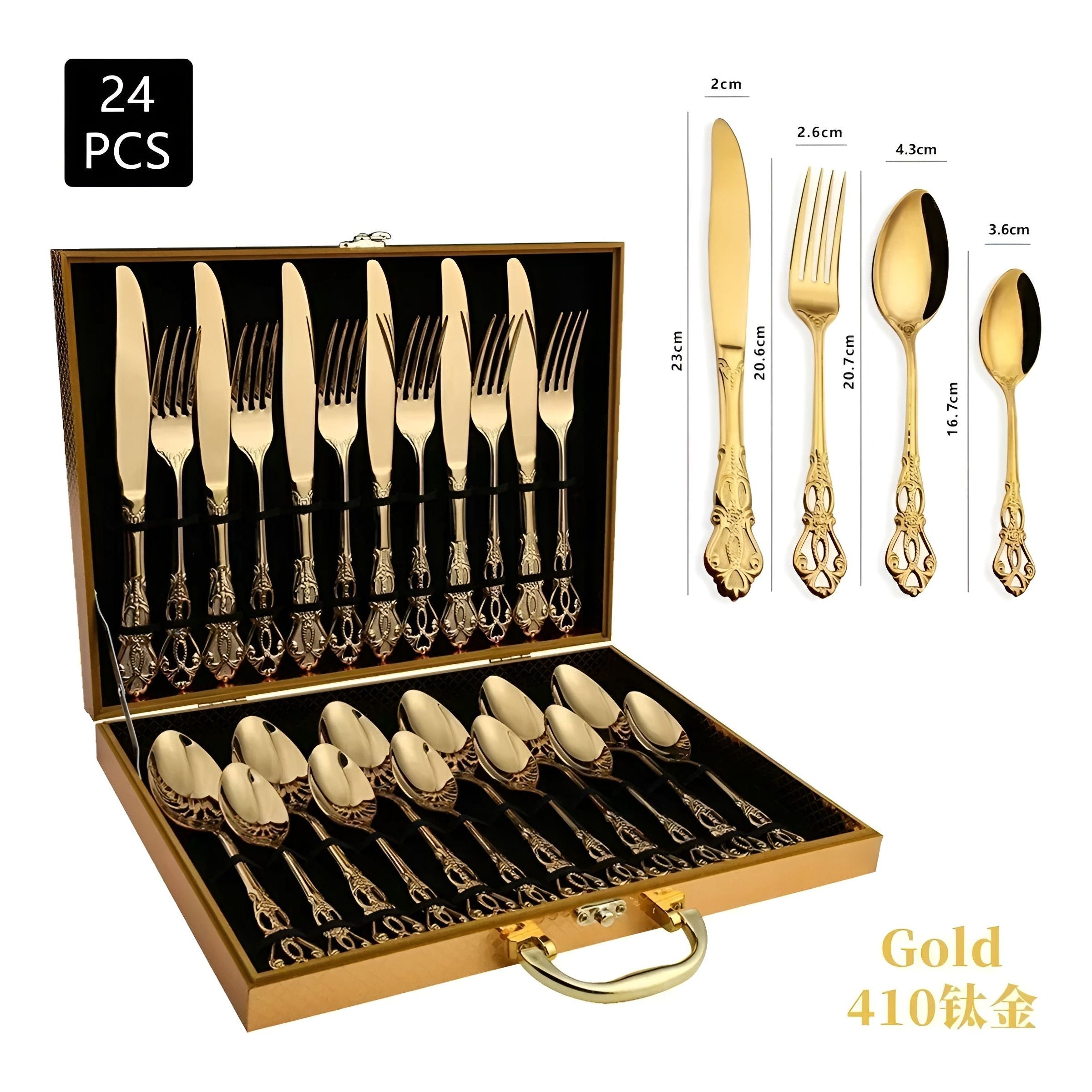 LuxeDining Cutlery Set - Edelstahl Spülmaschinenfeste Besteck Set Elegare