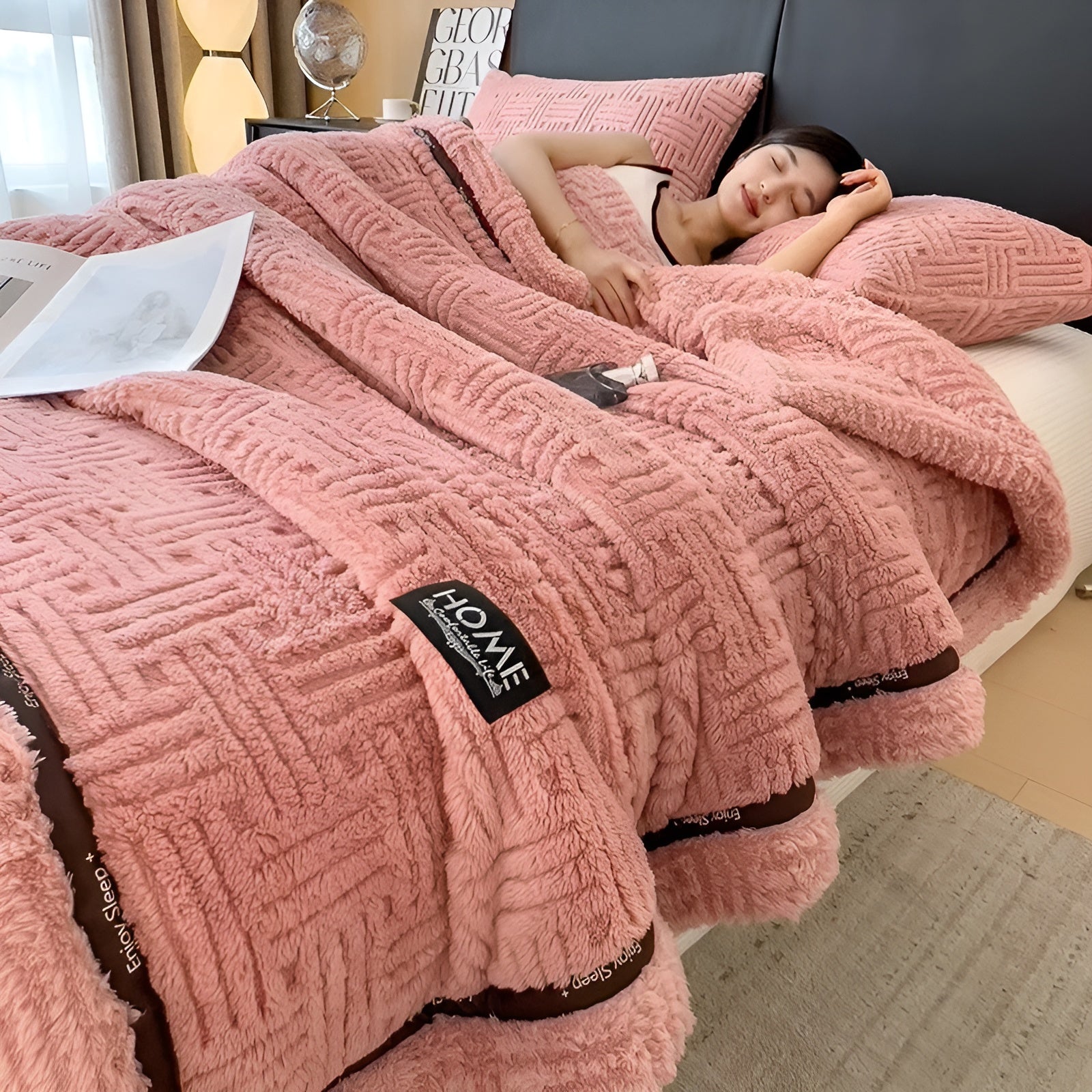 Flauschige Fleece-Decke – Weich und Atmungsaktiv | Warmes Plaid für Sofa und Bett