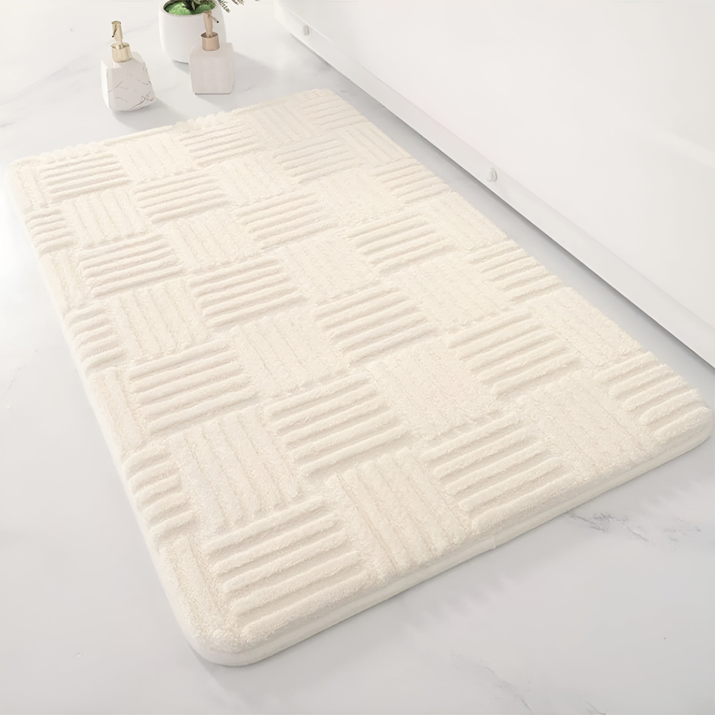 Weiche Badematte – Rutschfest und Saugfähig | Perfekt für Bad, Schlafzimmer & Eingang