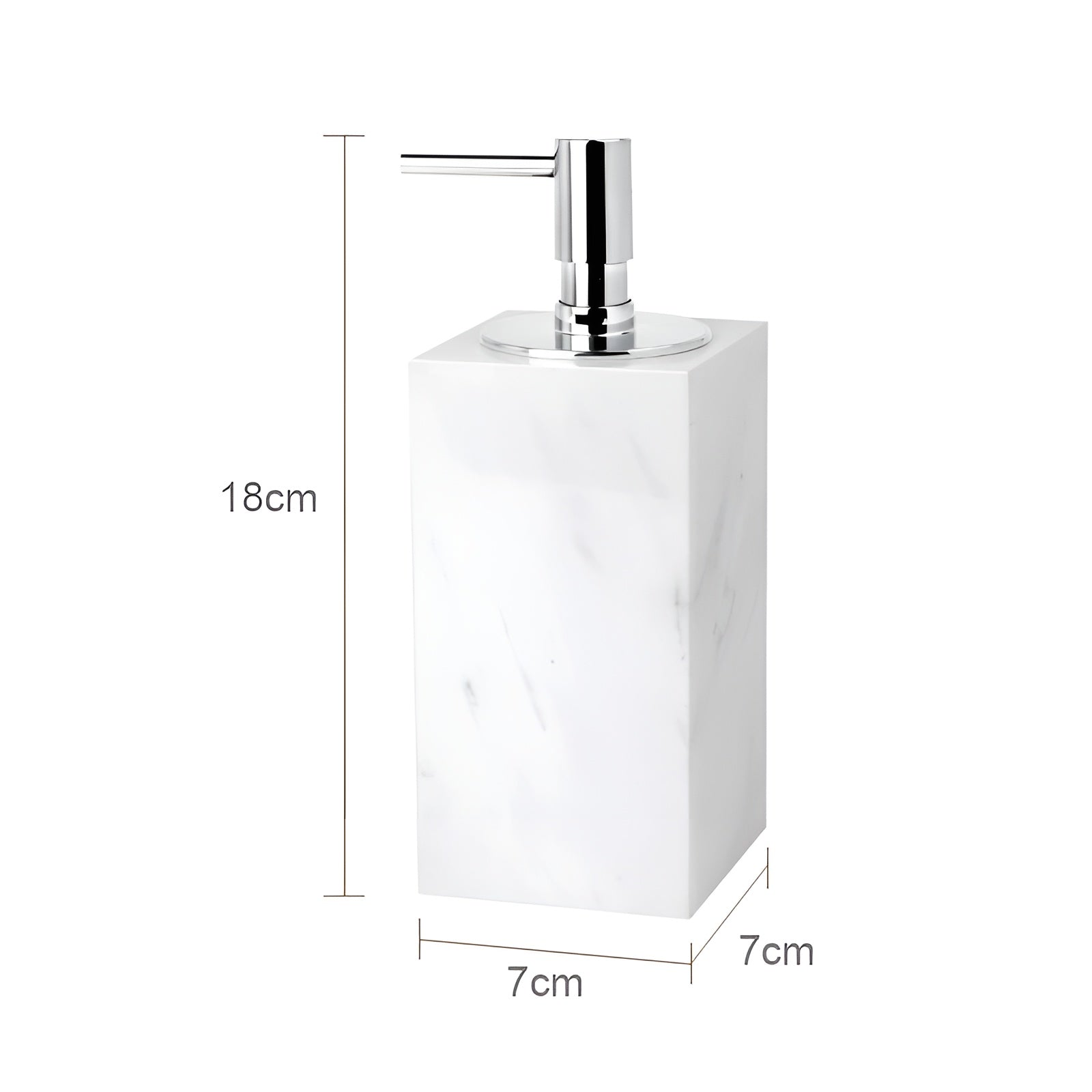 Badezimmer-Set aus Weißem Marmor – Seifenspender, Seifenschale, Toilettenbürste & Tablett | Elegante Bad-Accessoires