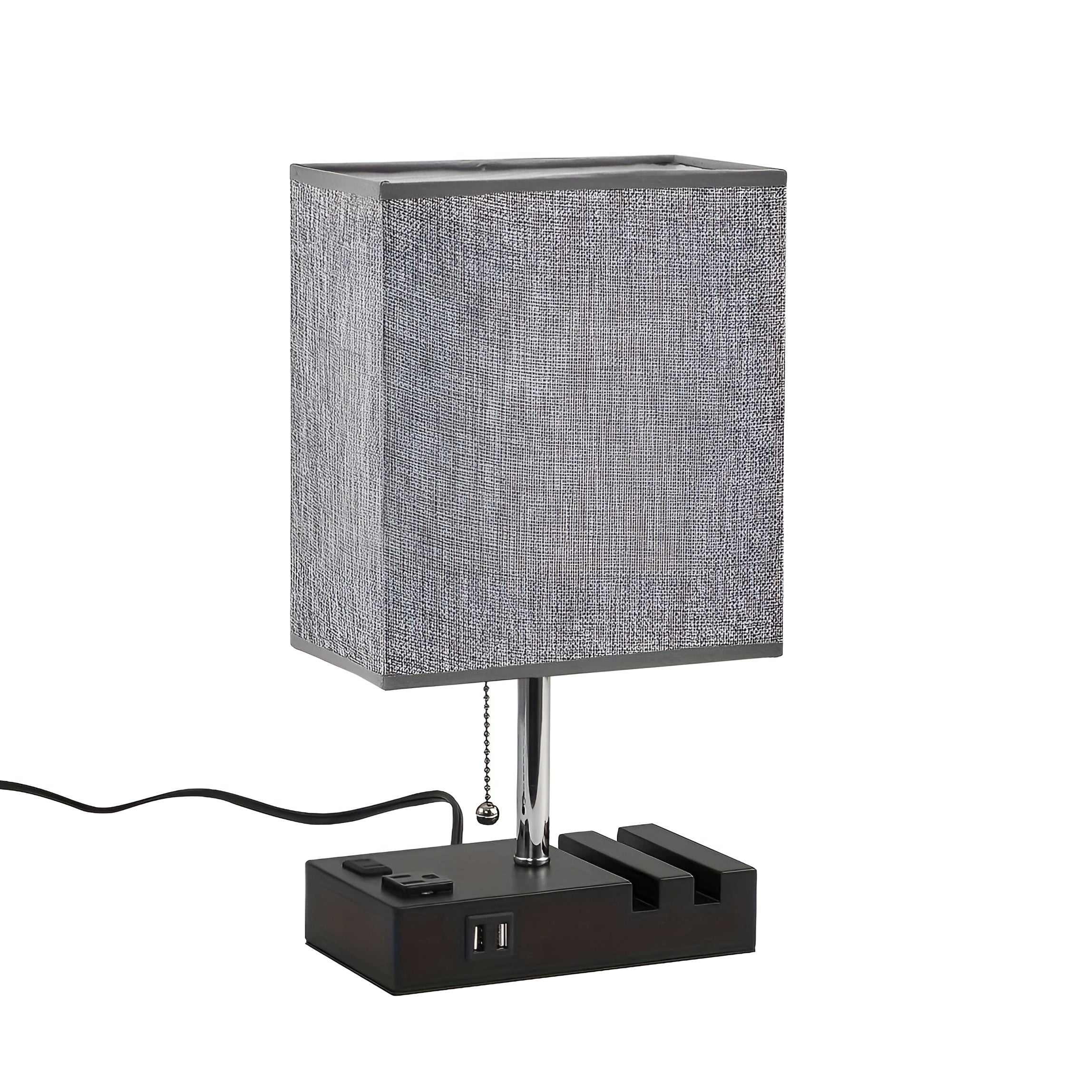 Dekorative Tischlampe mit Dimmer – Kabelloses Laden & Handyhalter | Perfekt für Schlafzimmer & Nachttisch