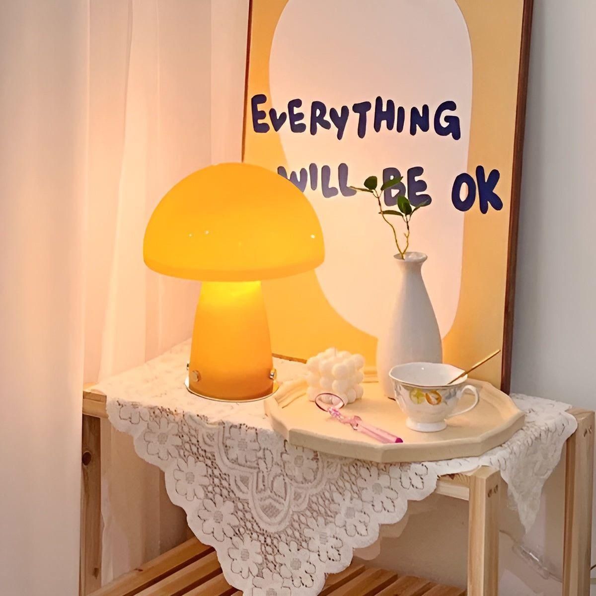 Marlo Mushroom - Skandinavische LED Pilz Designerlampe - Lampe