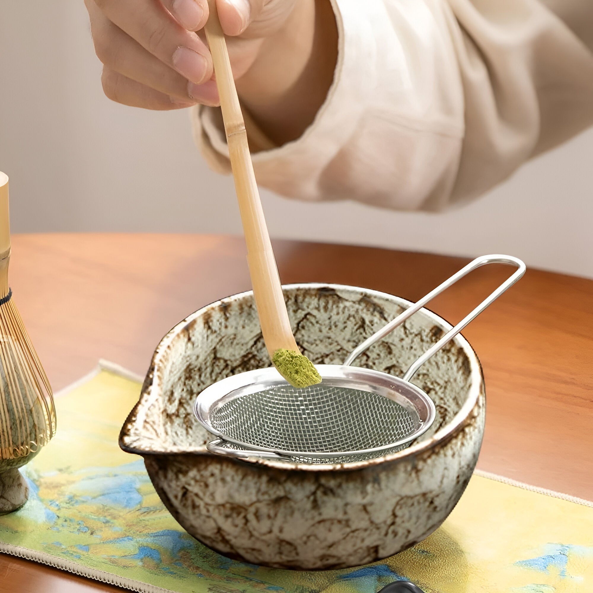 Matcha-Teeset – 6-teiliges Zubehör für die traditionelle Zubereitung | Hochwertig und Authentisch - Matcha-Set