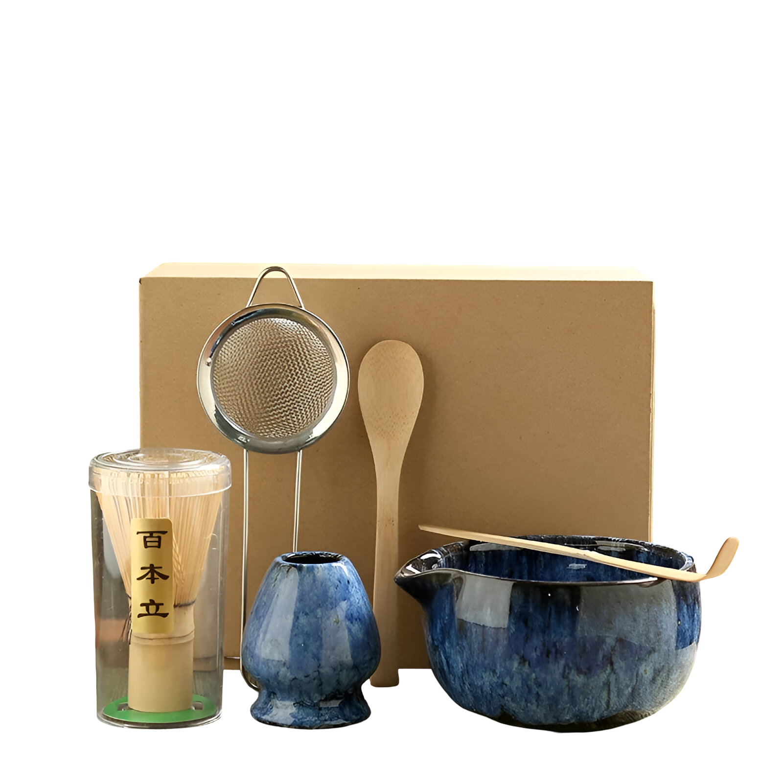 Matcha-Teeset – 6-teiliges Zubehör für die traditionelle Zubereitung | Hochwertig und Authentisch - Matcha-Set