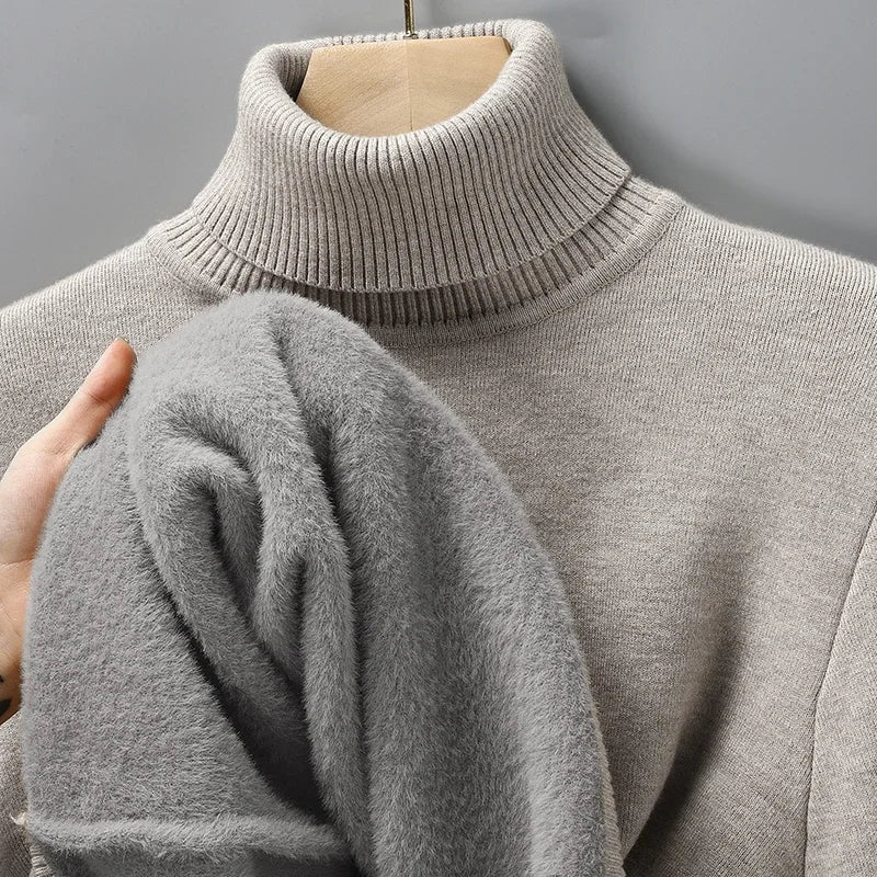Merino Rollkragenpullover Herren – warm weich und elegant - Bekleidung – Pullover & Strickwaren