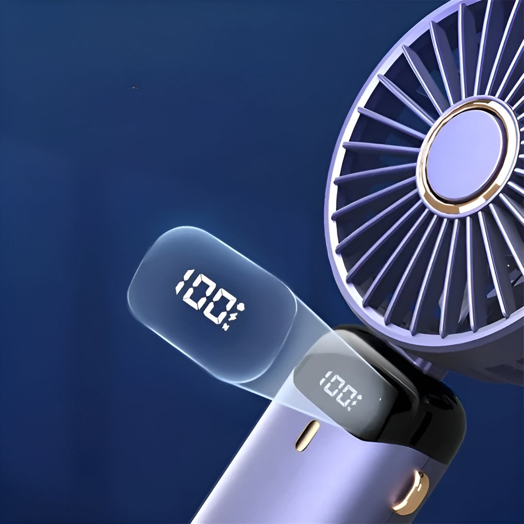Mini-Handventilator– Wiederaufladbar & Leistungsstarke Kühlung - Handventilator
