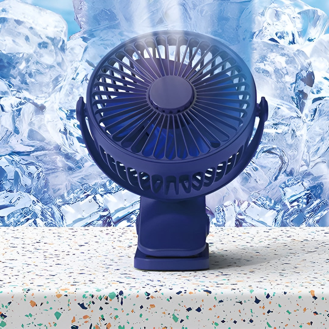 Mini-Klemmventilator – USB-Wiederaufladbar für Schreibtisch & Kinderwagen - Tischventilator