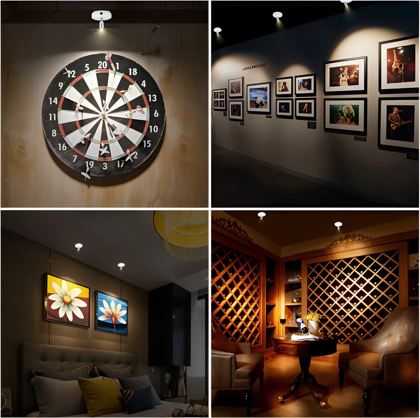 Mini LED-Spotlicht – Dimmbar und Kabellos | Perfekte Akzentbeleuchtung für Zuhause & Büro - Spotlight