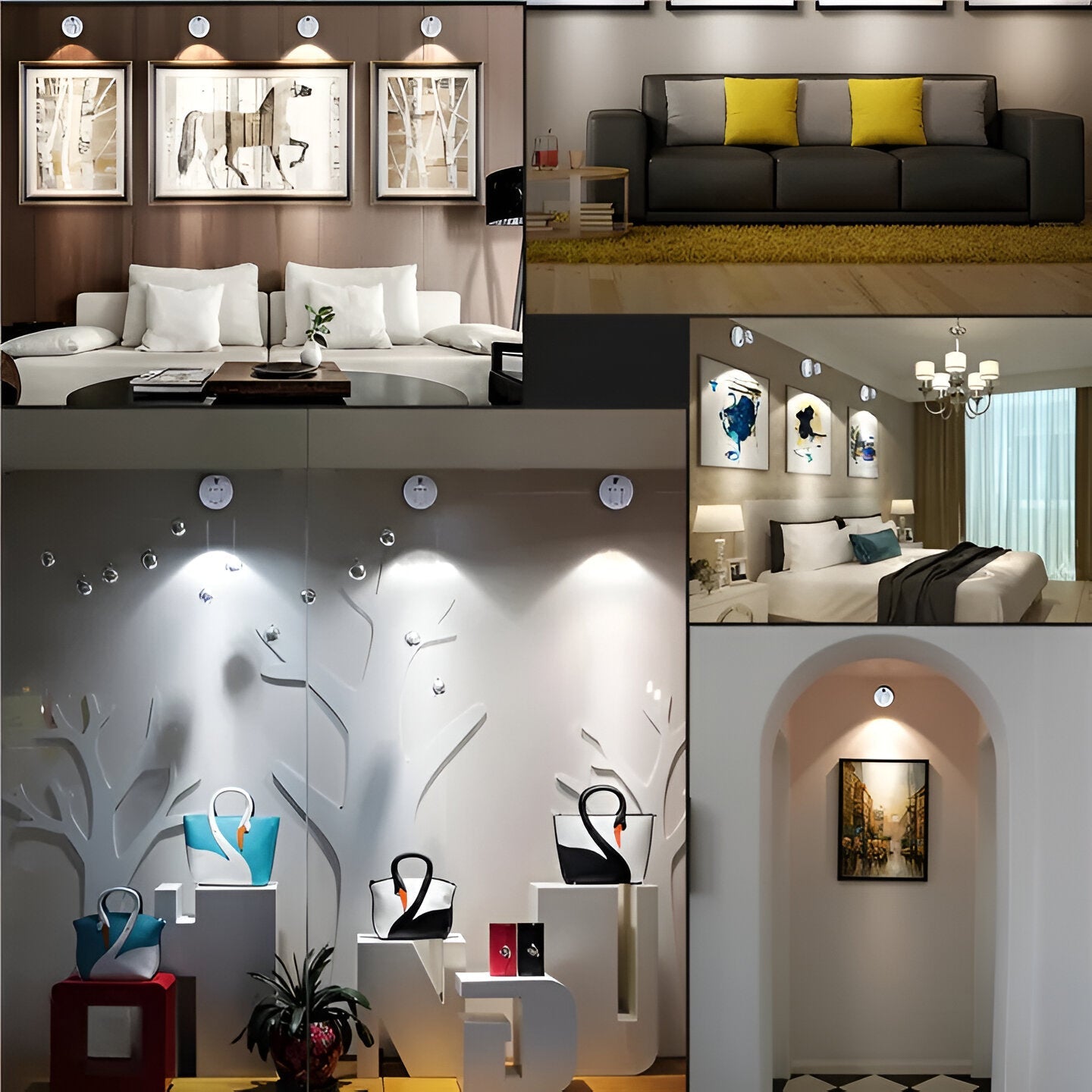 Mini LED-Spotlicht – Dimmbar und Kabellos | Perfekte Akzentbeleuchtung für Zuhause & Büro - Spotlight