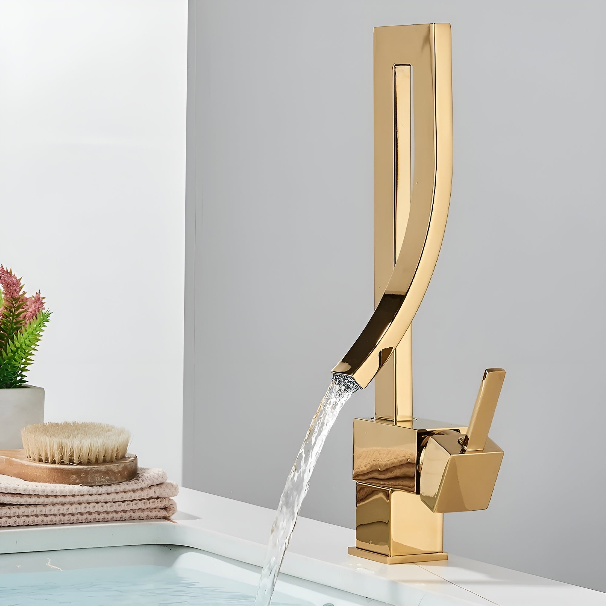 Moderne Waschtischarmatur – Einhebelmischer für Warm- und Kaltwasser elegantes und langlebiges Design
